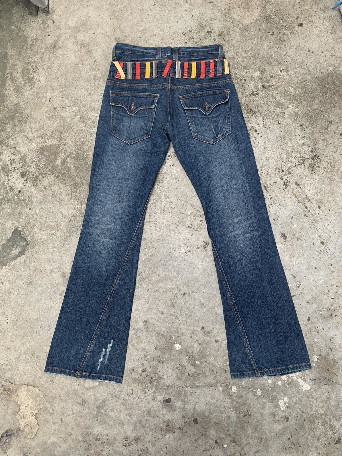 If Six Was Nine × Japanese Brand Barcedos double waist spiral cut flared jeans Size US 30 / EU 46 - 2 Thumbnail