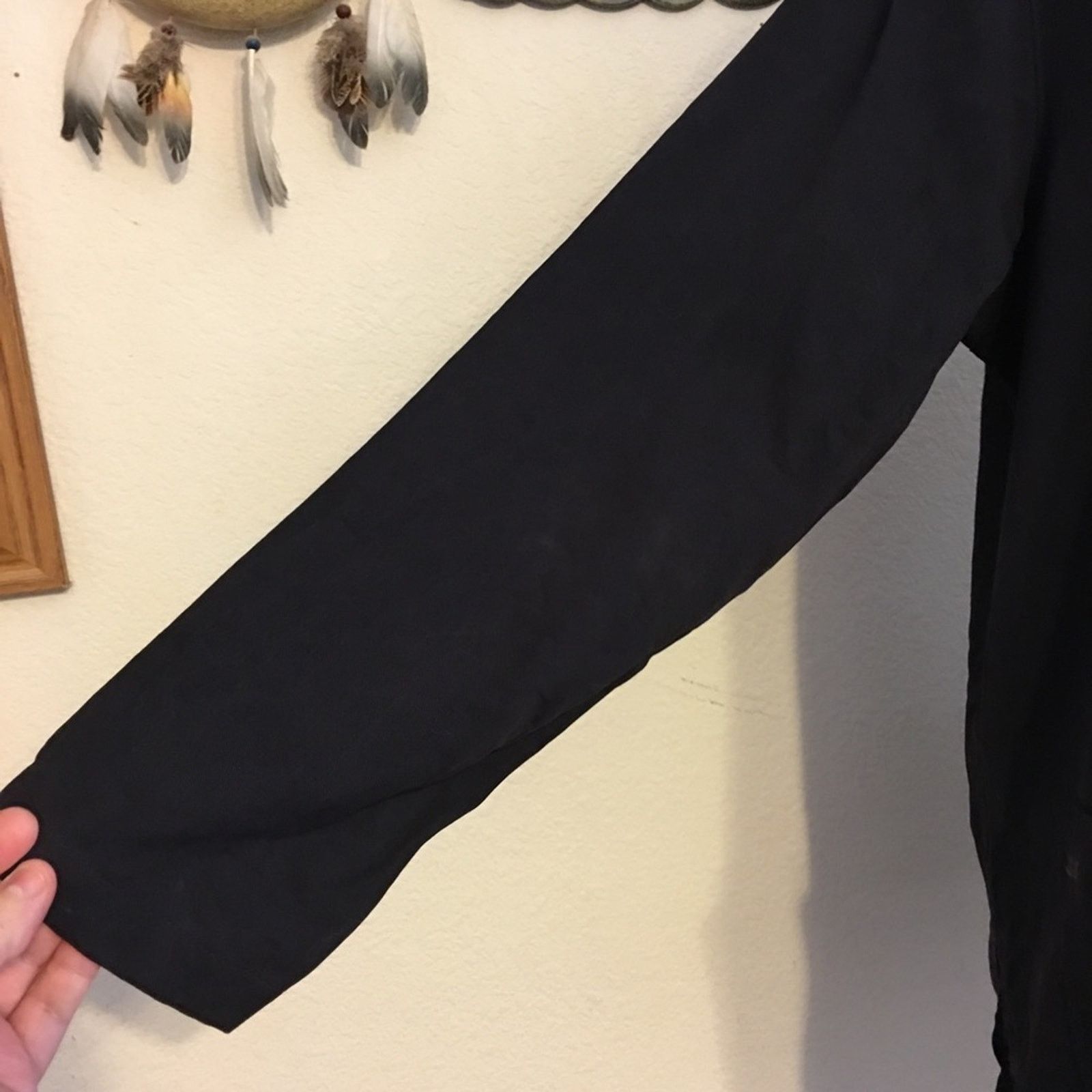 Other Talbots black lightweight button front shirt NWOT Size S / US 4 / IT 40 - 5 Thumbnail