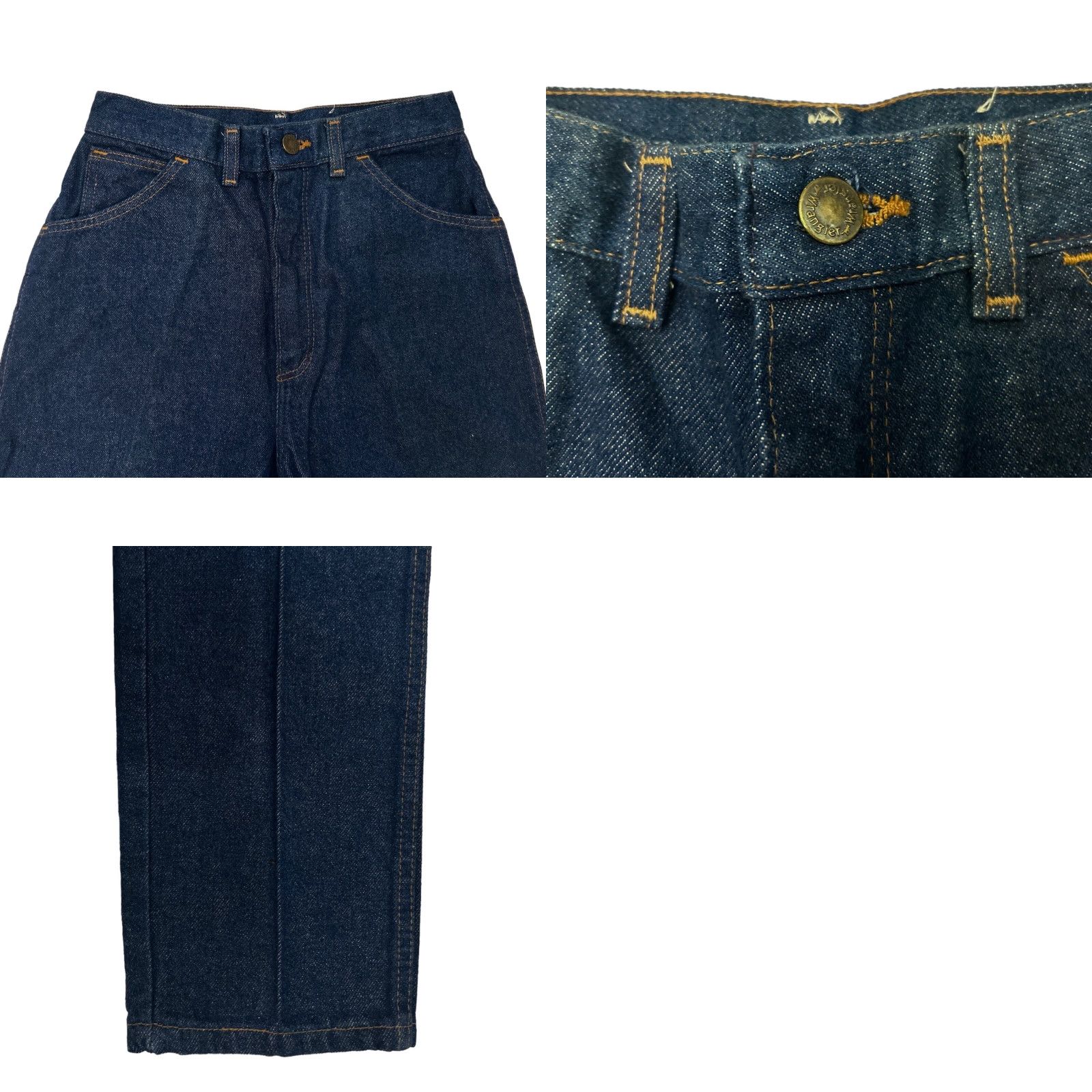 Wrangler VINTAGE Wrangler Jeans Tapered Womens Juniors 9 Dark Blue 90s Made in USA NWT Deadstock Paisley Back Pocket Size 30" / US 8 / IT 44 - 8 Thumbnail