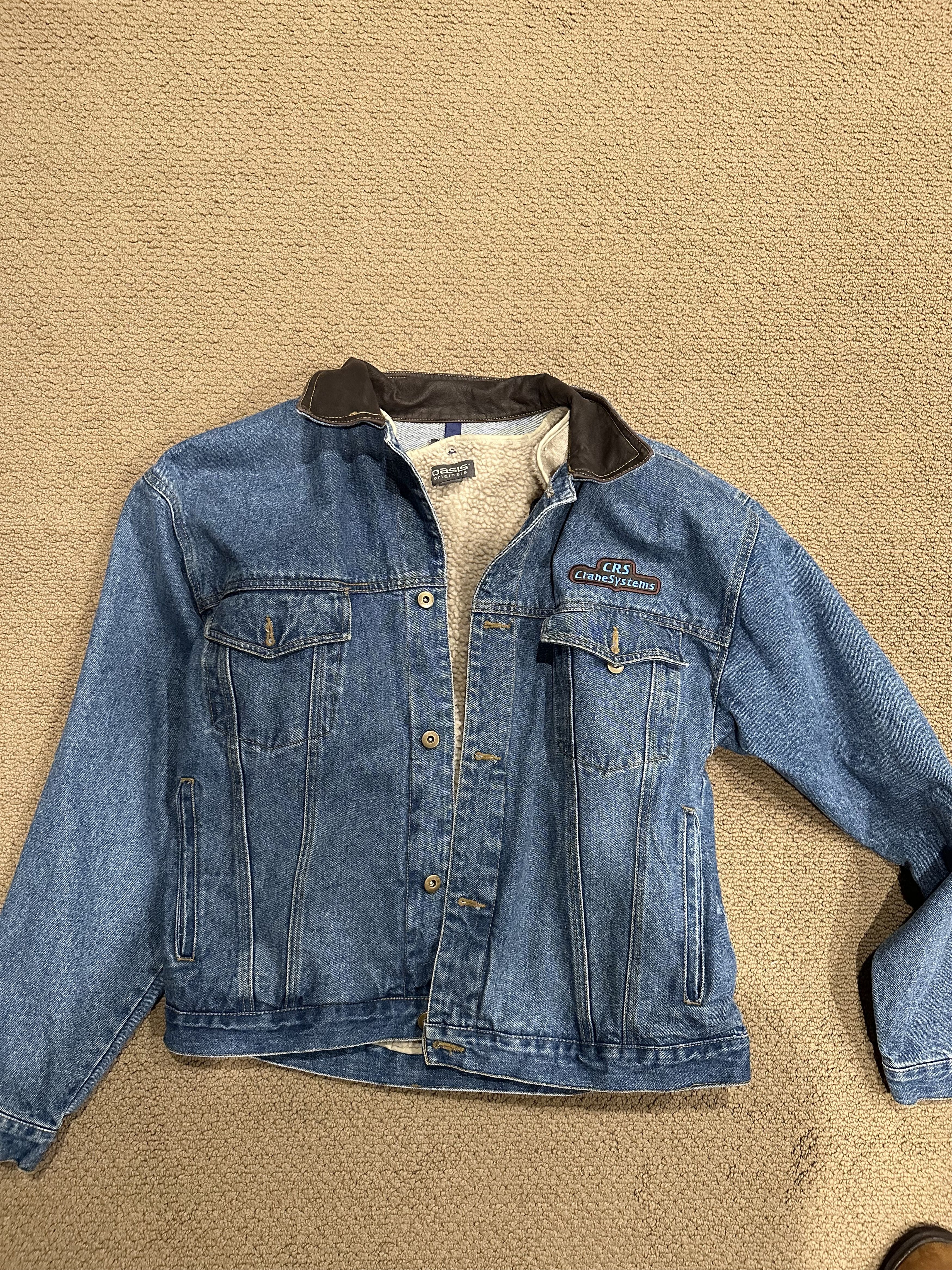 image of Vintage Patched Denim Jacket, Men's (Size XL)