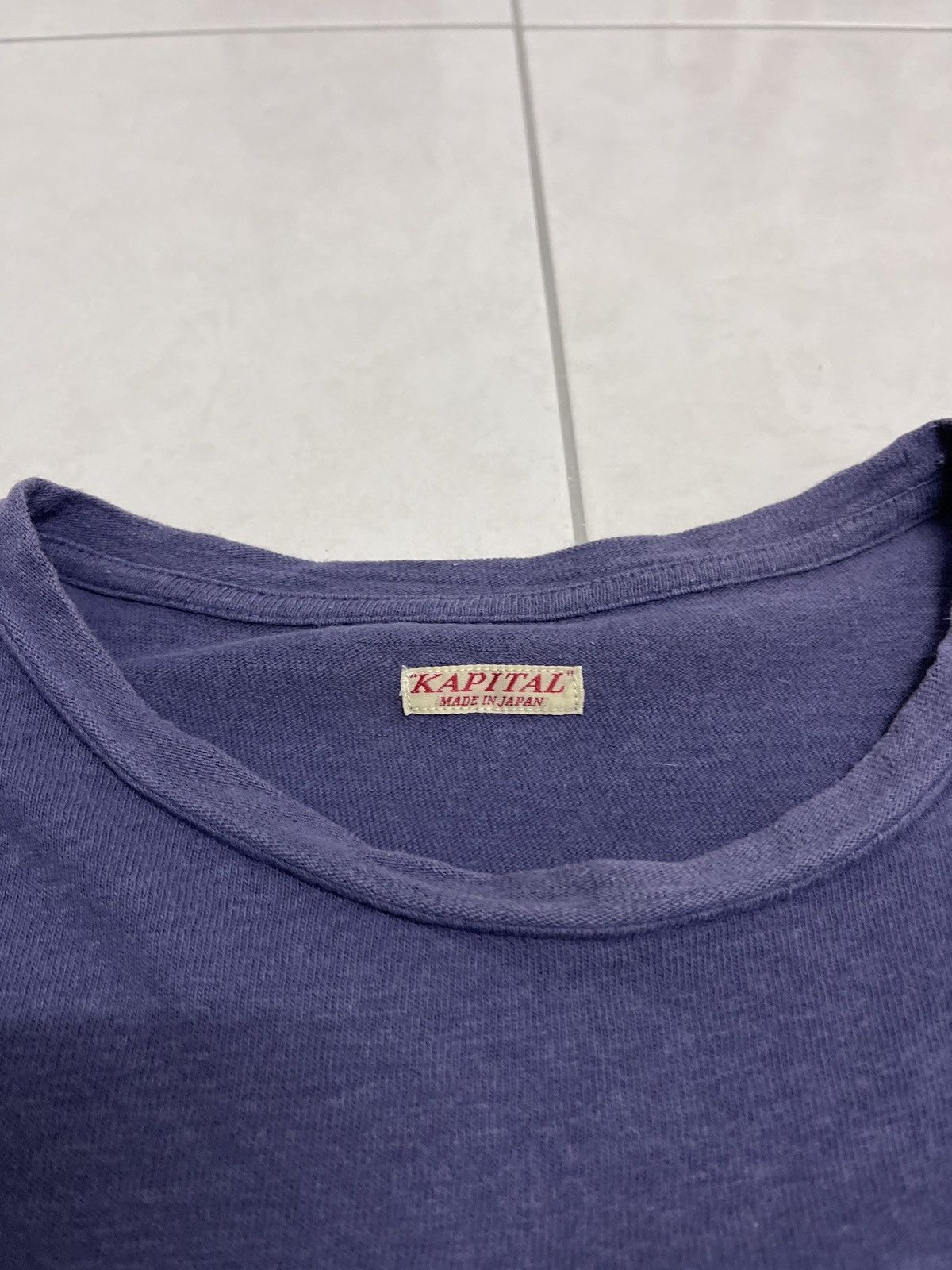Japanese Brand 🇯🇵VINTAGE KAPITAL SUN FADED SINGLE POCKET VERY RARE Size US S / EU 44-46 / 1 - 7 Thumbnail