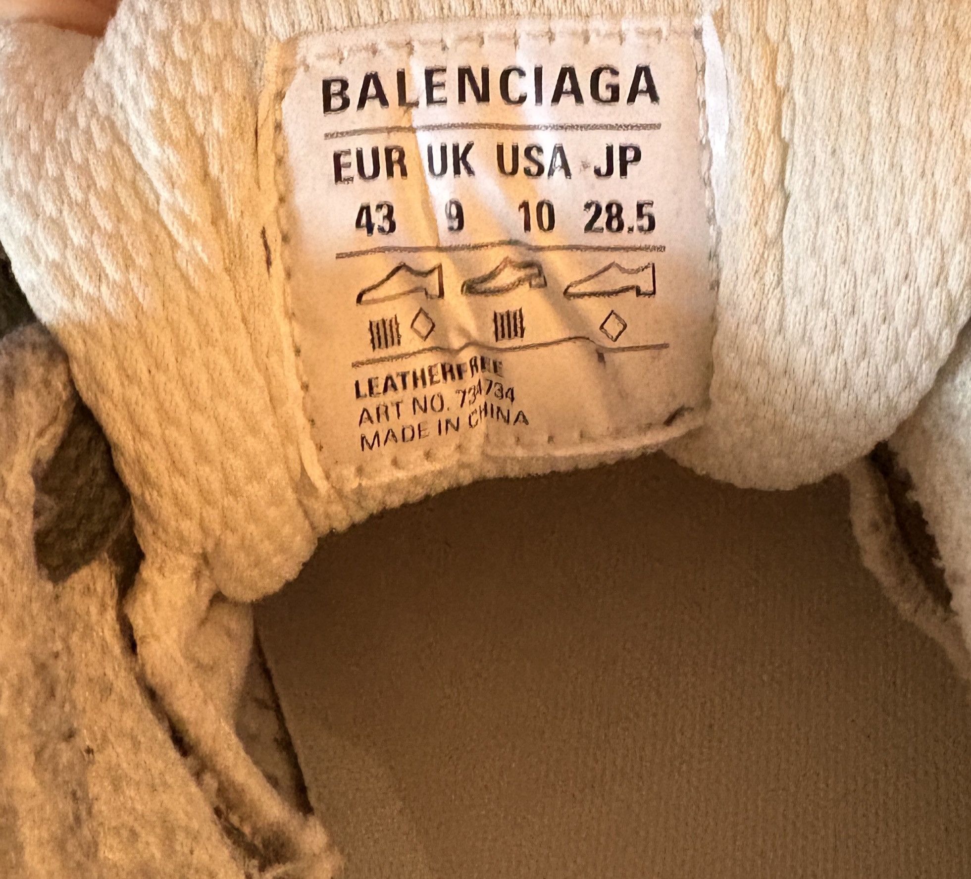Balenciaga Balenciaga 3XL Chunky Sneaker in Dark Green/Light Beige Mesh Size US 10 / EU 43 - 13 Thumbnail
