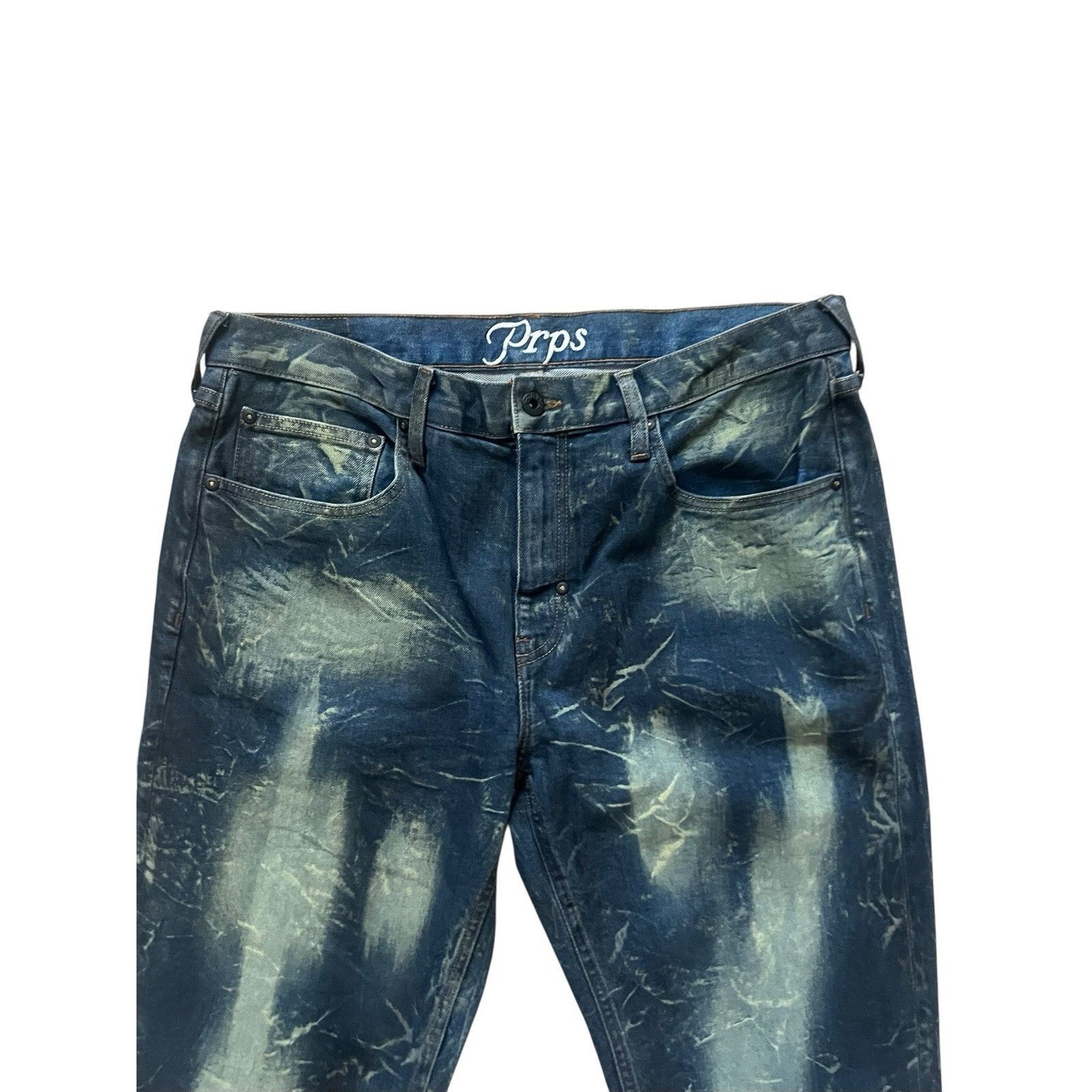 Prps PRPS Demon Miki Slim Straight Mens Jeans Blue Size 40/34 Size US 40 / EU 56 - 2 Thumbnail