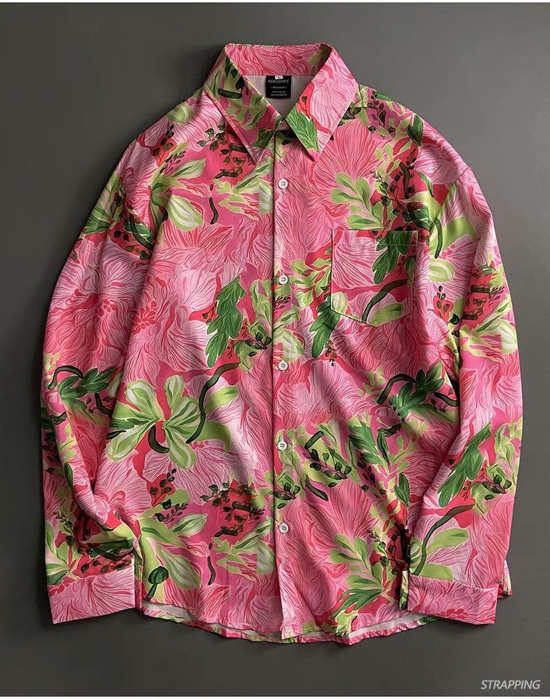 Other Summer Pattern Multi-color Button Up Shirt Size US M / EU 48-50 / 2 - 1 Thumbnail