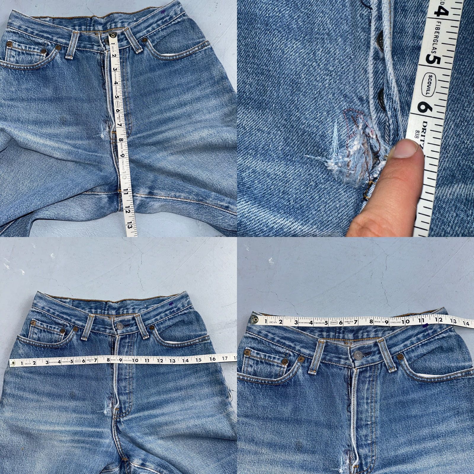 Levi's VINTAGE Levi's 501 Jeans Women 25x27 Blue High Rise Tapered 90s USA Denim Casual Size 42" / US 20 - 8 Thumbnail