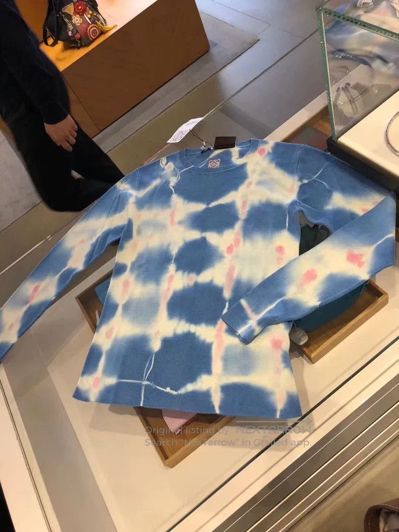 Loewe Loewe Women's Knit Sweater Tie-Dye Pure Silk New Sweater P Size S / US 4 / IT 40 - 1 Thumbnail