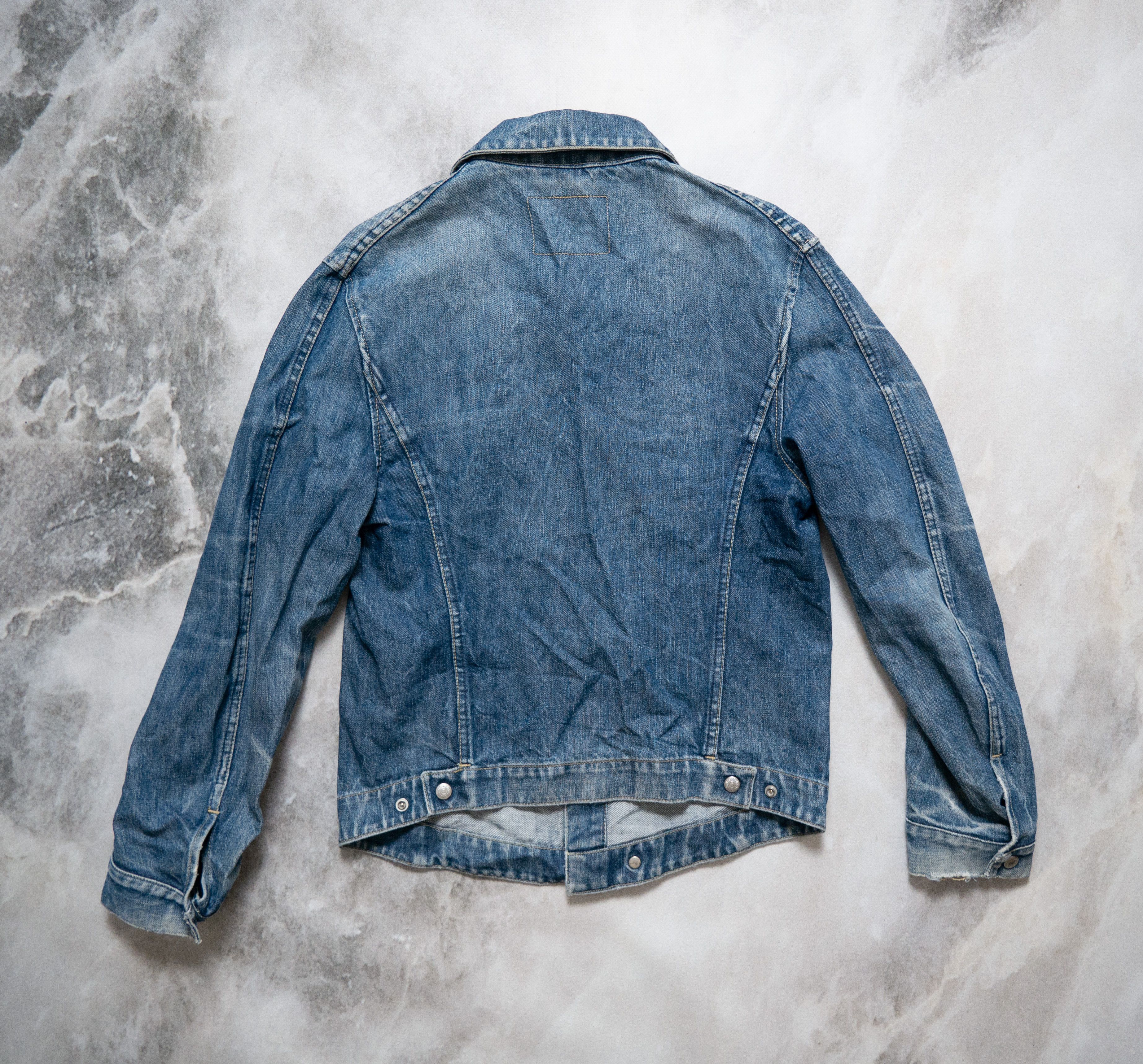 Levi's × Vintage Vintage 00s Levis Engineered Denim Trucker Jacket Distressed Size US M / EU 48-50 / 2 - 2 Thumbnail
