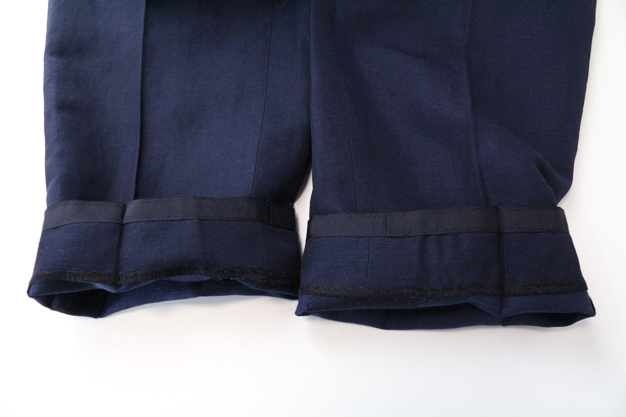 Suitsupply SOHO UK48R Blue Slim Wool Linen Trousers 75945 Size 48R - 9 Thumbnail