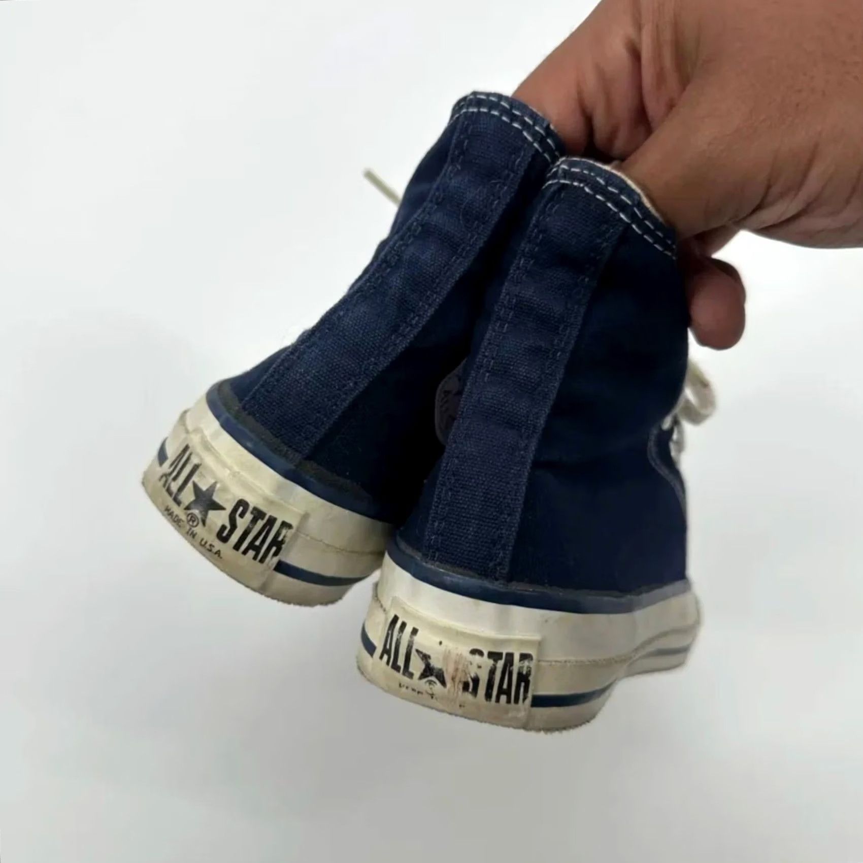 Converse VINTAGE Converse Chuck Taylor High Navy Blue Sneakers Size 5M 6.5W Men Mens 80s Size US 5 / EU 37 - 6 Thumbnail