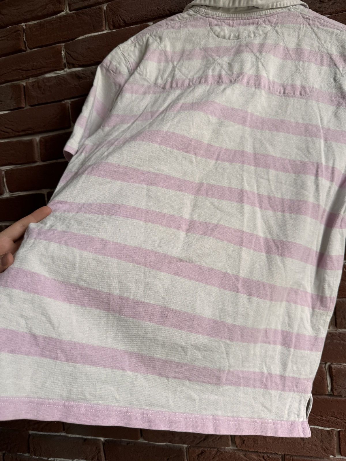 Polo Ralph Lauren Vintage Rugby Polo Ralph Lauren PRL White Pink Large Hype Size US L / EU 52-54 / 3 - 8 Thumbnail