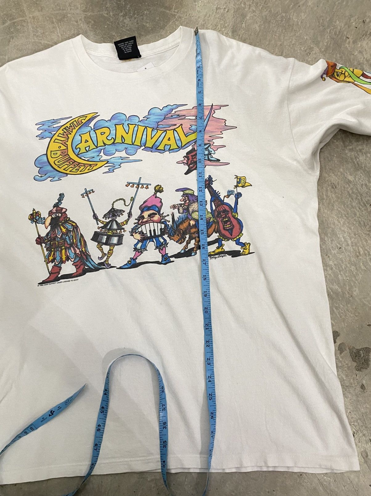 Band Tees VINTAGE 1998 JIMMY BUFFETT CARNIVAL TOUR Size US XL / EU 56 / 4 - 11 Thumbnail
