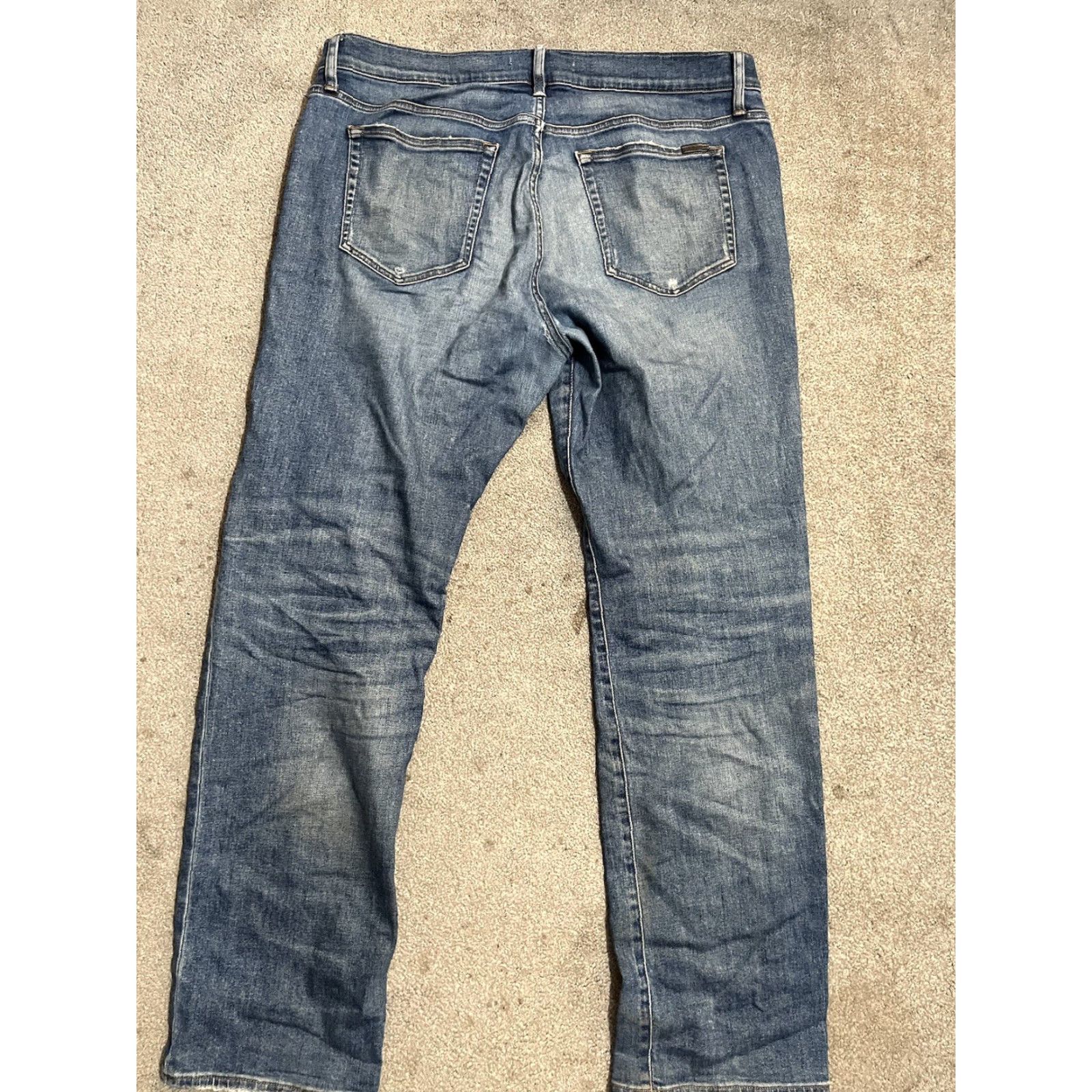 Vintage Joe's Jeans Classic Straight Jeans | Denim Blue Cotton Blend | Size 38 x 31 | 5-Pocket, Zipper Fly | Mid Rise, Stretch | Regular Length | Men Size US 38 / EU 54 - 2 Thumbnail