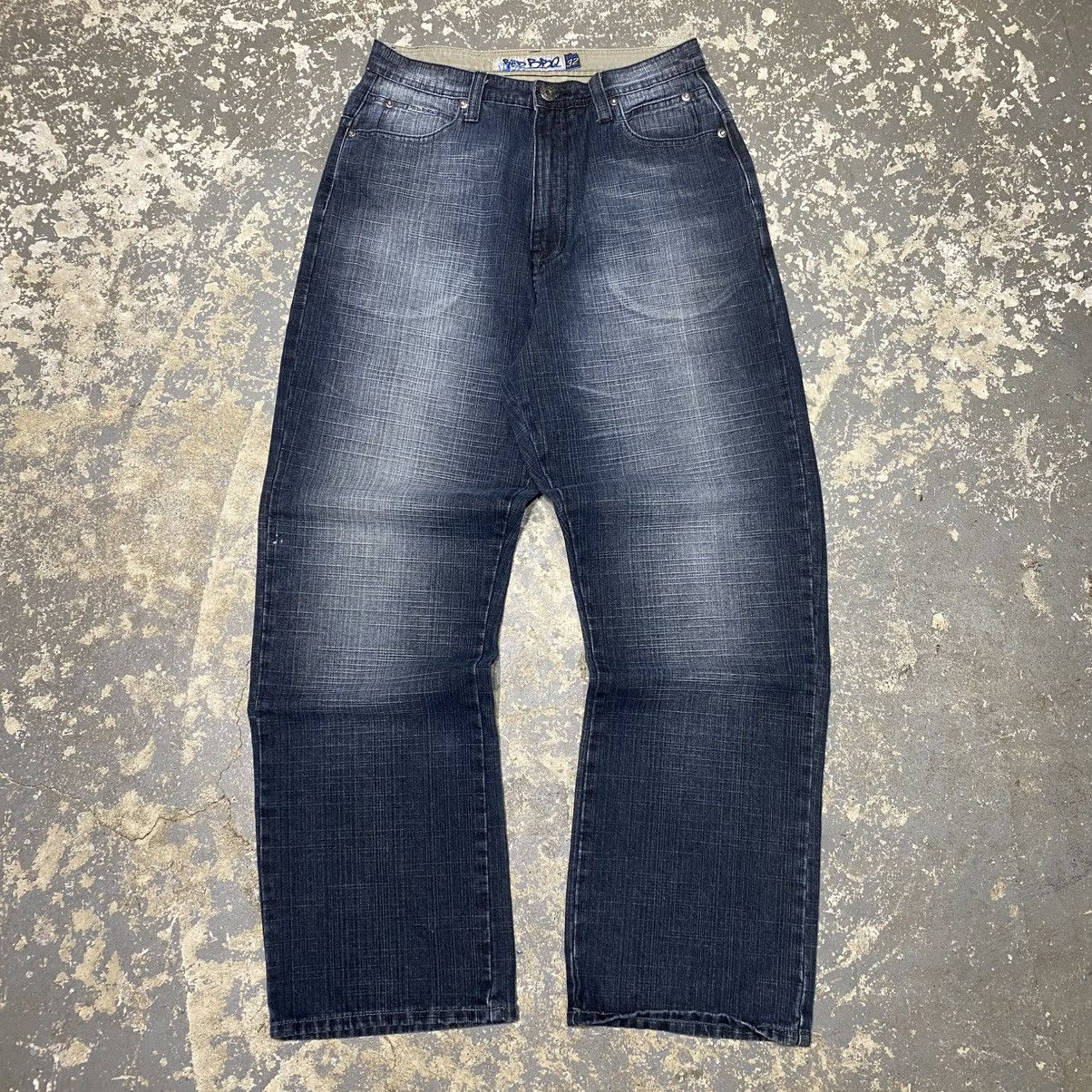 Southpole Vintage Red BBQ Y2K Double Pocket Embroidered Denim Jean Size US 31 - 3 Thumbnail