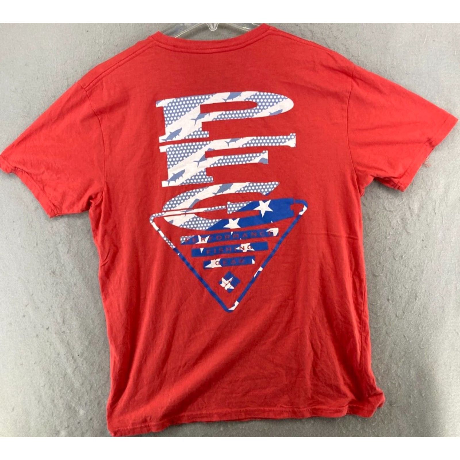 Vintage Columbia PFG Mens TShirt Large Red USA Outdoor Shirt Size US L / EU 52-54 / 3 - 6 Thumbnail