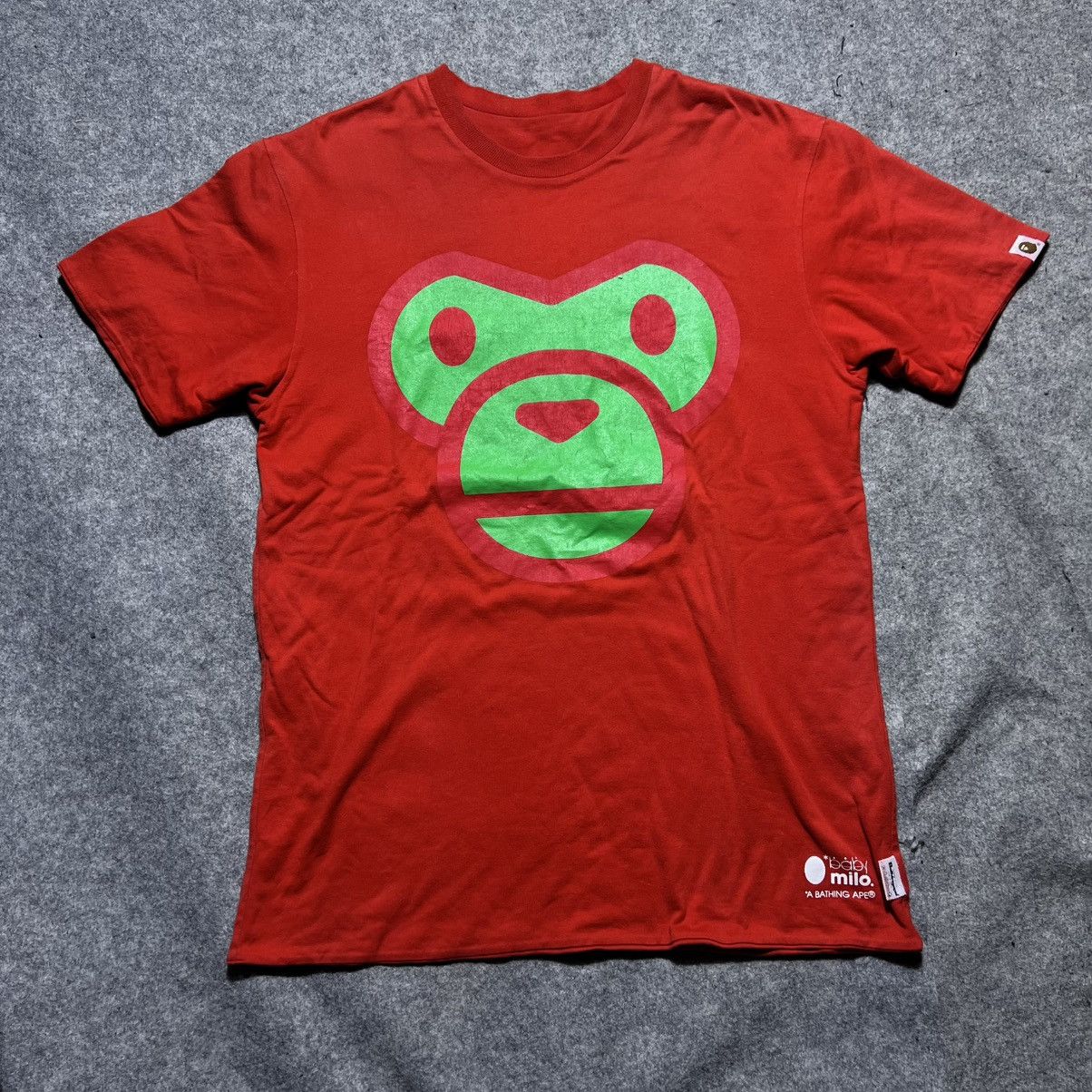 Bape 00s Bape red face tee archive vintage Size US L / EU 52-54 / 3 - 1 Thumbnail
