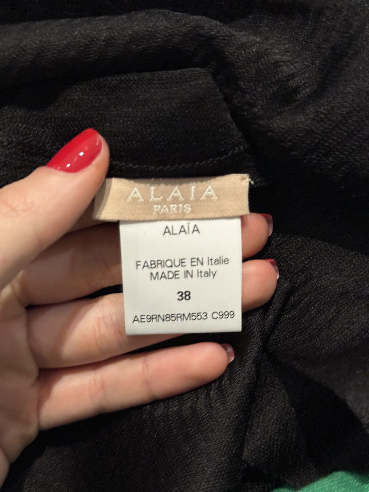 Alaia Black Midi Dress with Black Rounded Studs Size S / US 4 / IT 40 - 4 Thumbnail