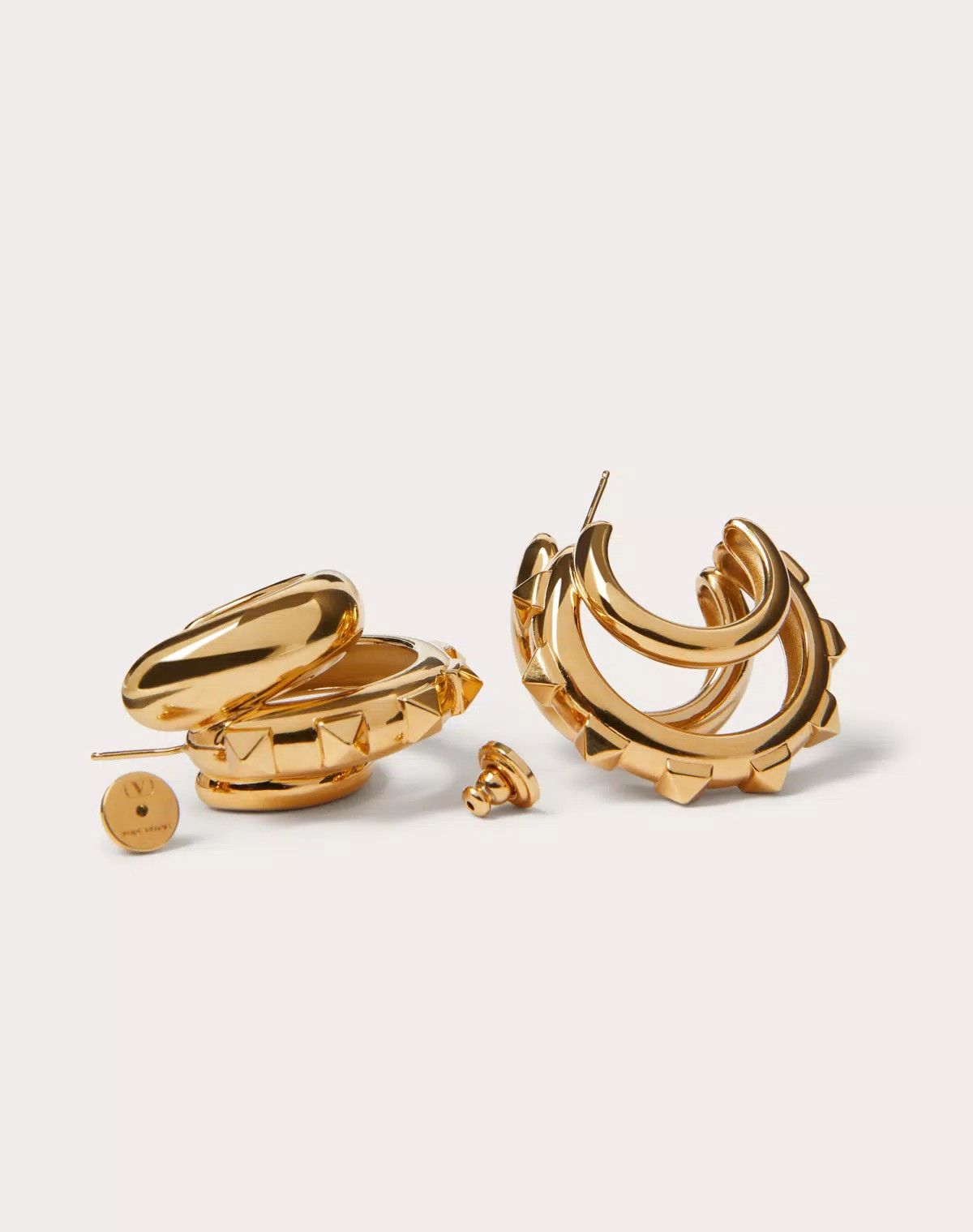 Valentino oc11z0725 Size:OS/ Rockstud Metal Earrings in Golden Size ONE SIZE - 2 Thumbnail