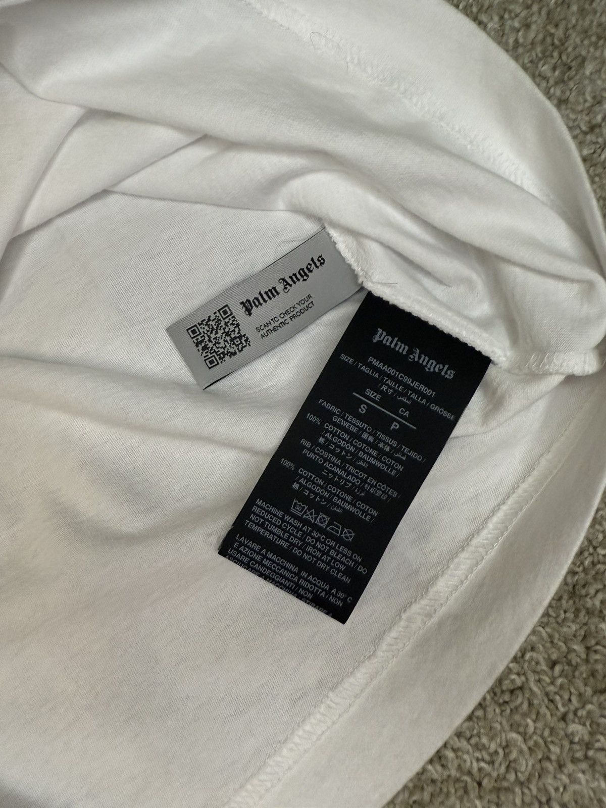 Palm Angels Palm Angels Bear T-Shirt (White) Size US S / EU 44-46 / 1 - 6 Thumbnail