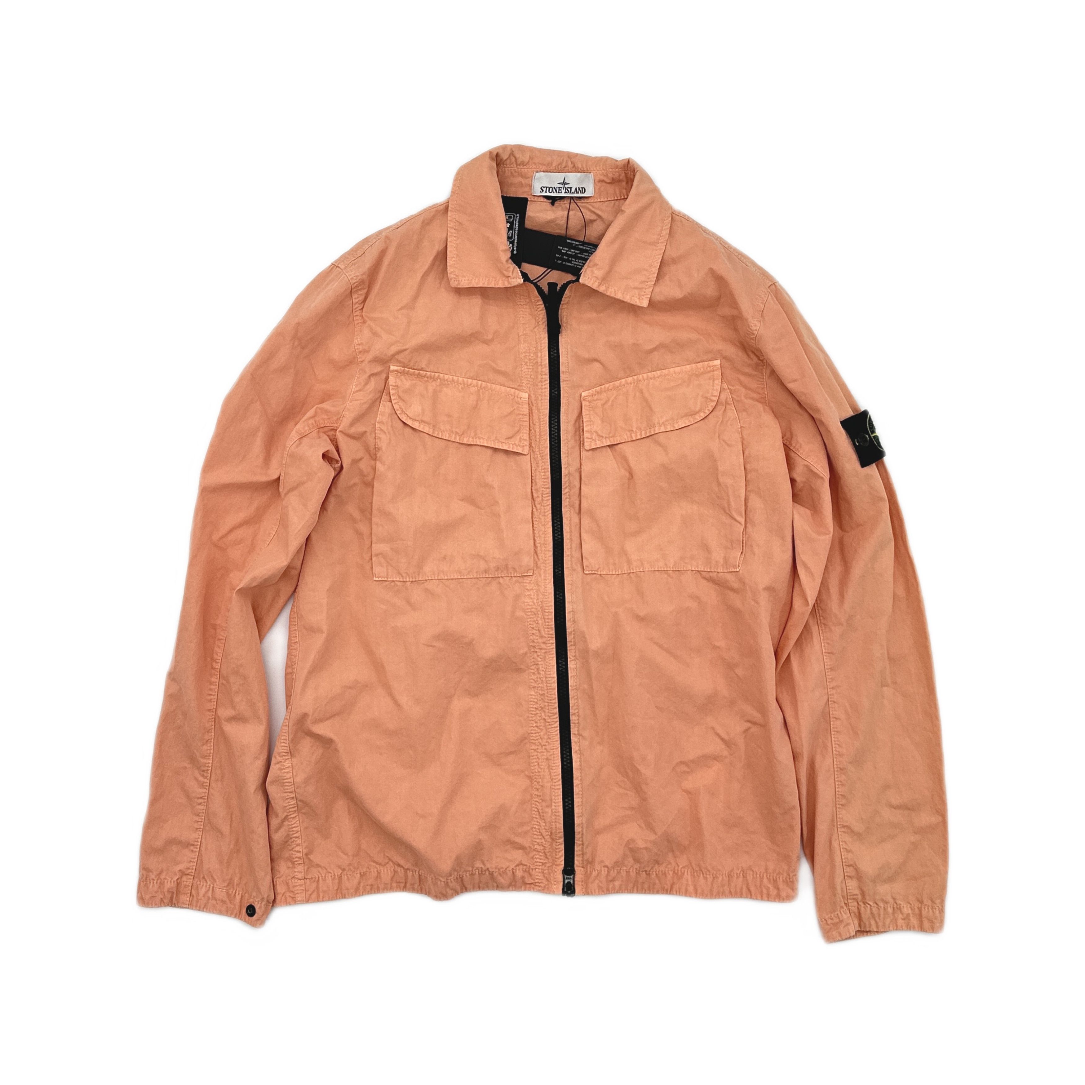Stone Island Stone Island Peach Cotton Overshirt Size M Size US M / EU 48-50 / 2 - 1 Thumbnail