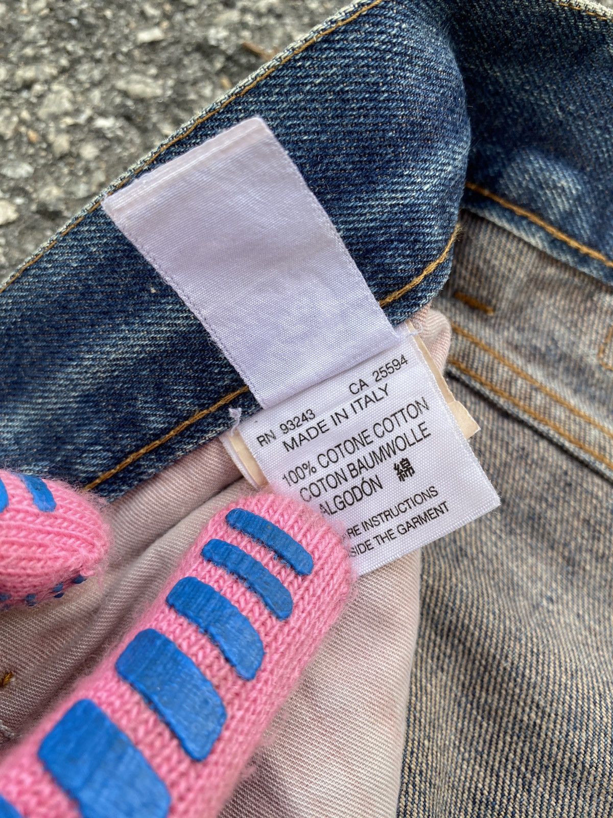 Diesel × Vintage Vintage 90’s Diesel D Blue Washed Distressed Denim Size US 32 / EU 48 - 19 Thumbnail