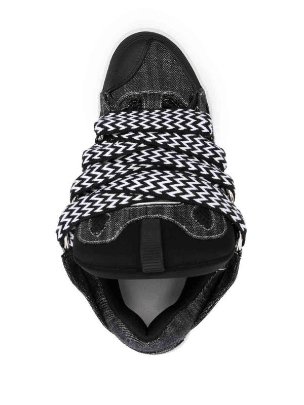 Lanvin oc11z0426 Lace Up Sneakers in Black Size US 8 / EU 41 - 2 Thumbnail