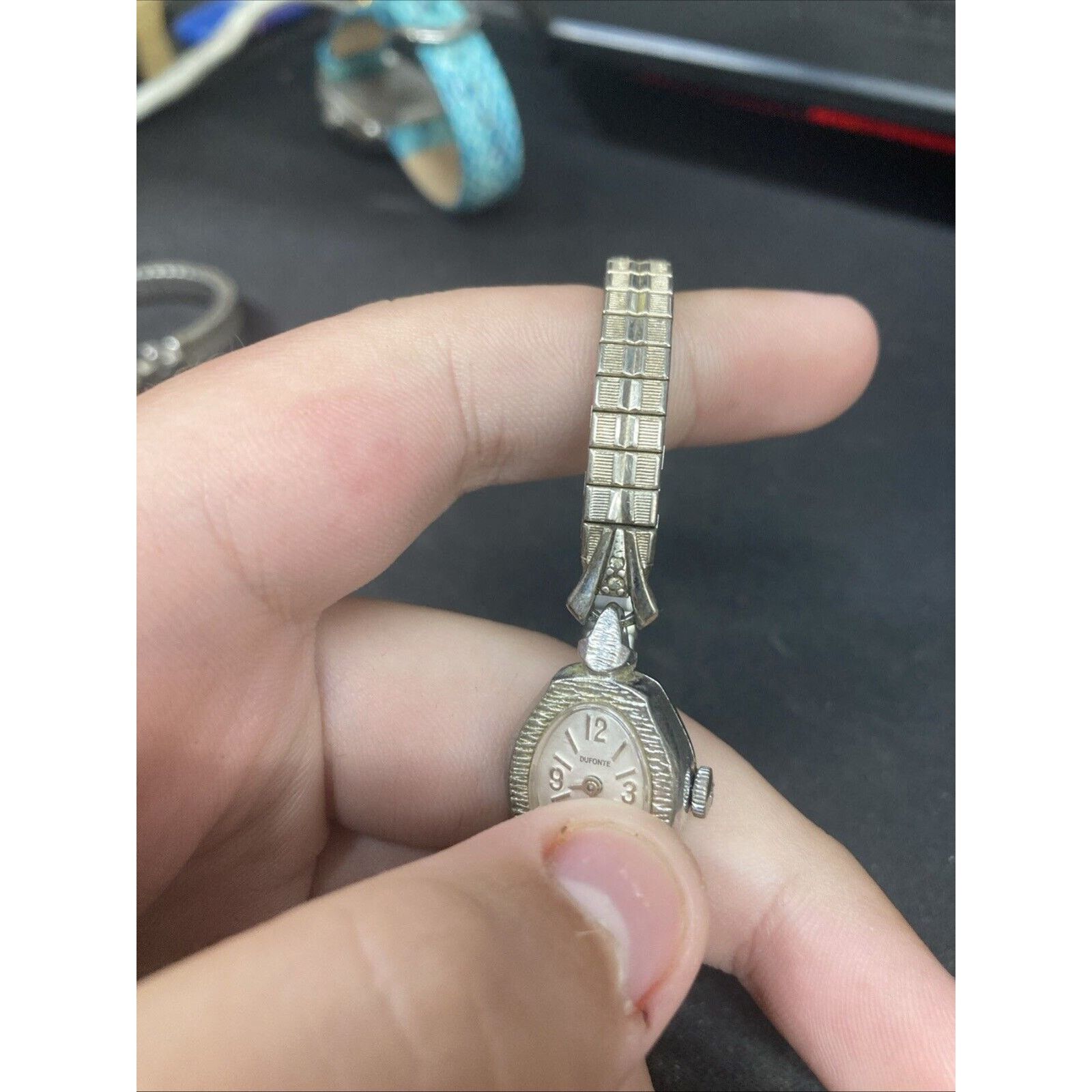 Other Vintage Dufonte Handwind womens watch With Elastic Band Size ONE SIZE - 3 Thumbnail