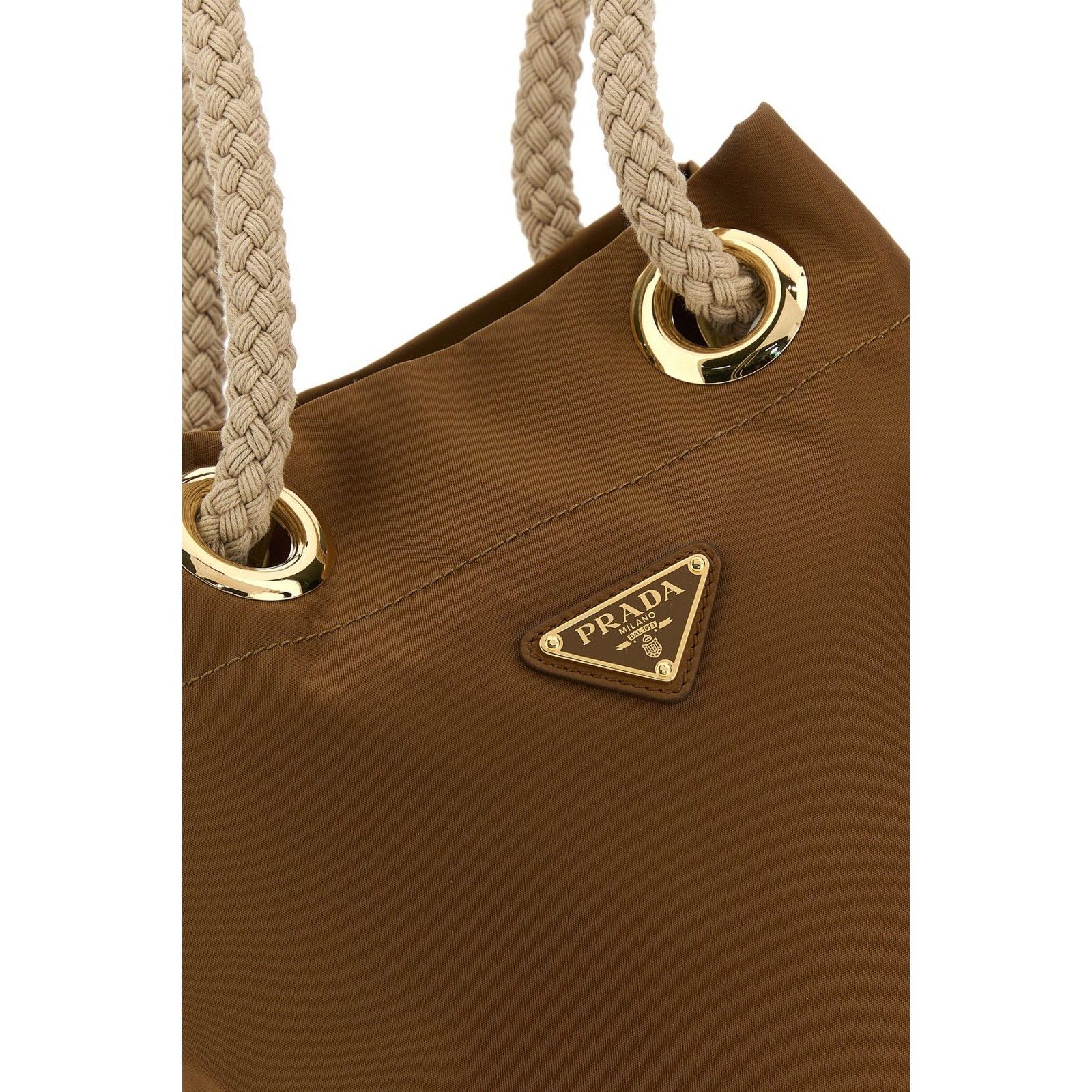 Prada PRADA Mariner Brown Re-Nylom Bucket Bag New & Authentic Size ONE SIZE - 4 Thumbnail