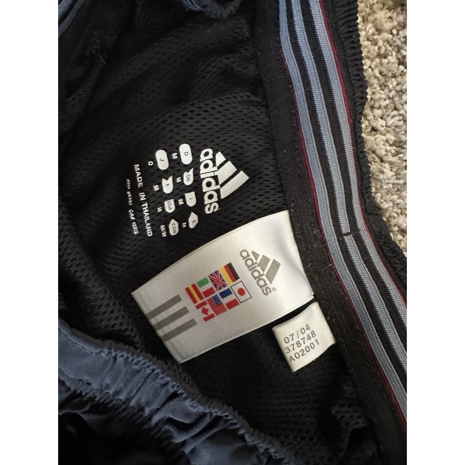 Adidas Vintage Y2K Adidas Pants Men Medium Black Windbreaker Size US 31 - 9 Thumbnail
