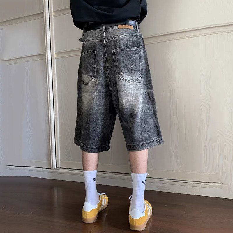 Japanese Brand × Jean Denim Short Worn-out Washed Size US 29 - 3 Thumbnail