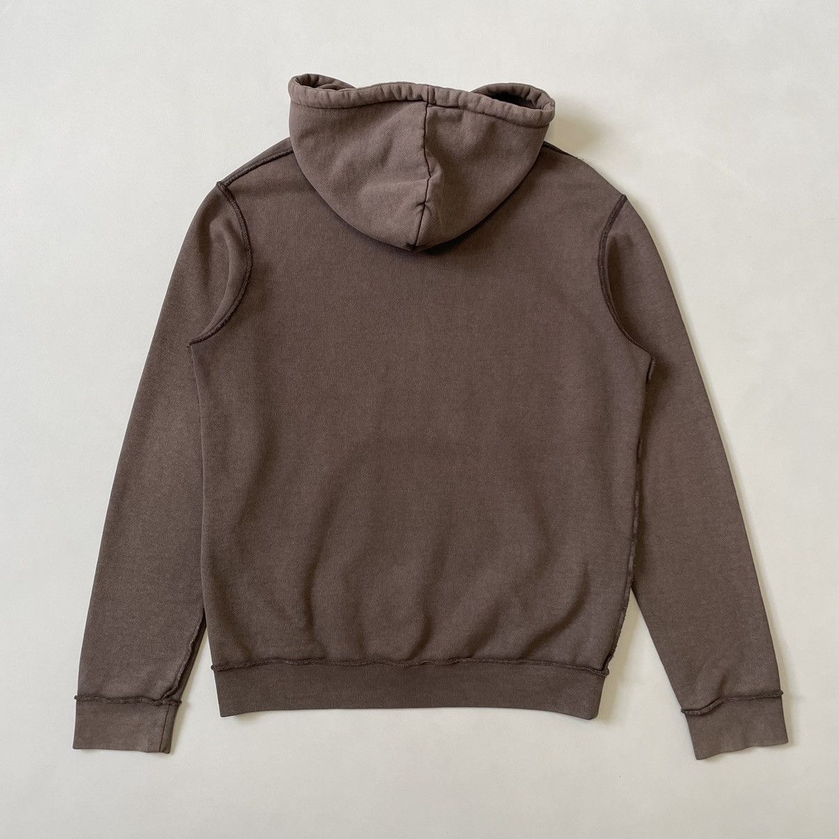 Maison Margiela S/S 19 Inside Out Seam Washed Cotton Hoodie Size US M / EU 48-50 / 2 - 14 Thumbnail