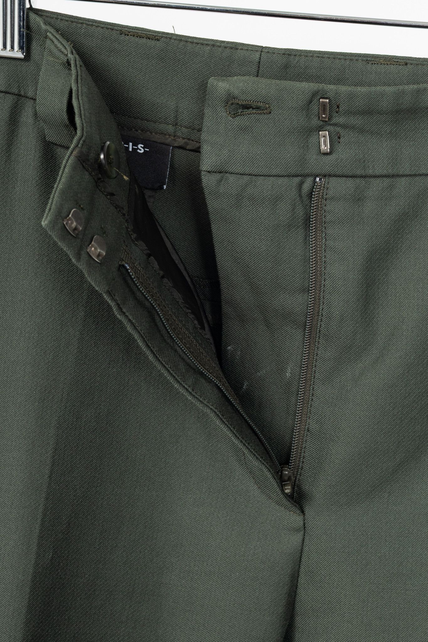 Akris Akris Maxima Green Cotton & Silk Twill Cropped Trousers Size 32" / US 10 / IT 46 - 8 Thumbnail