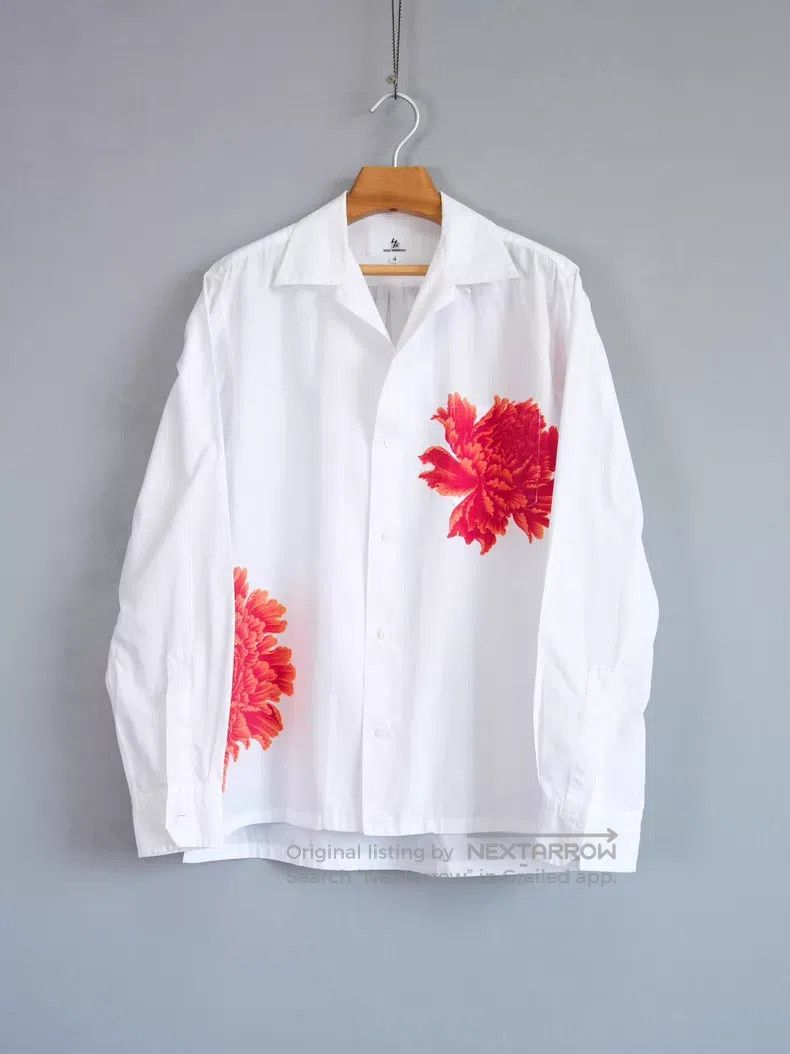 Yohji Yamamoto Yohji Yamamoto Size 4 05AW Yuzen-dyed peony blouse| Size XL / US 12-14 / IT 48-50 - 1 Thumbnail