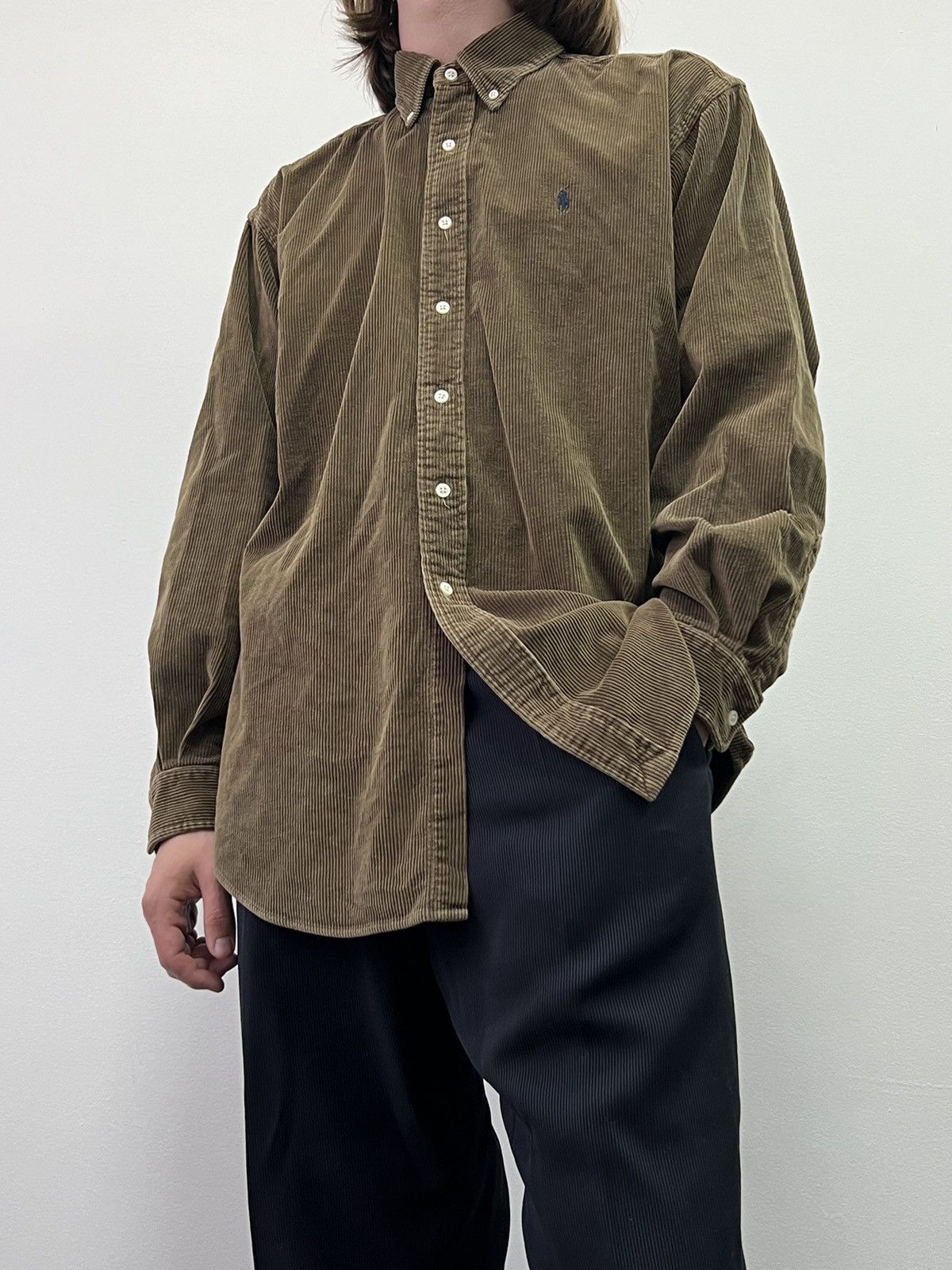 Polo Ralph Lauren Vintage Ralph Lauren Polo Corduroy Shirt XL Size US XL / EU 56 / 4 - 2 Thumbnail