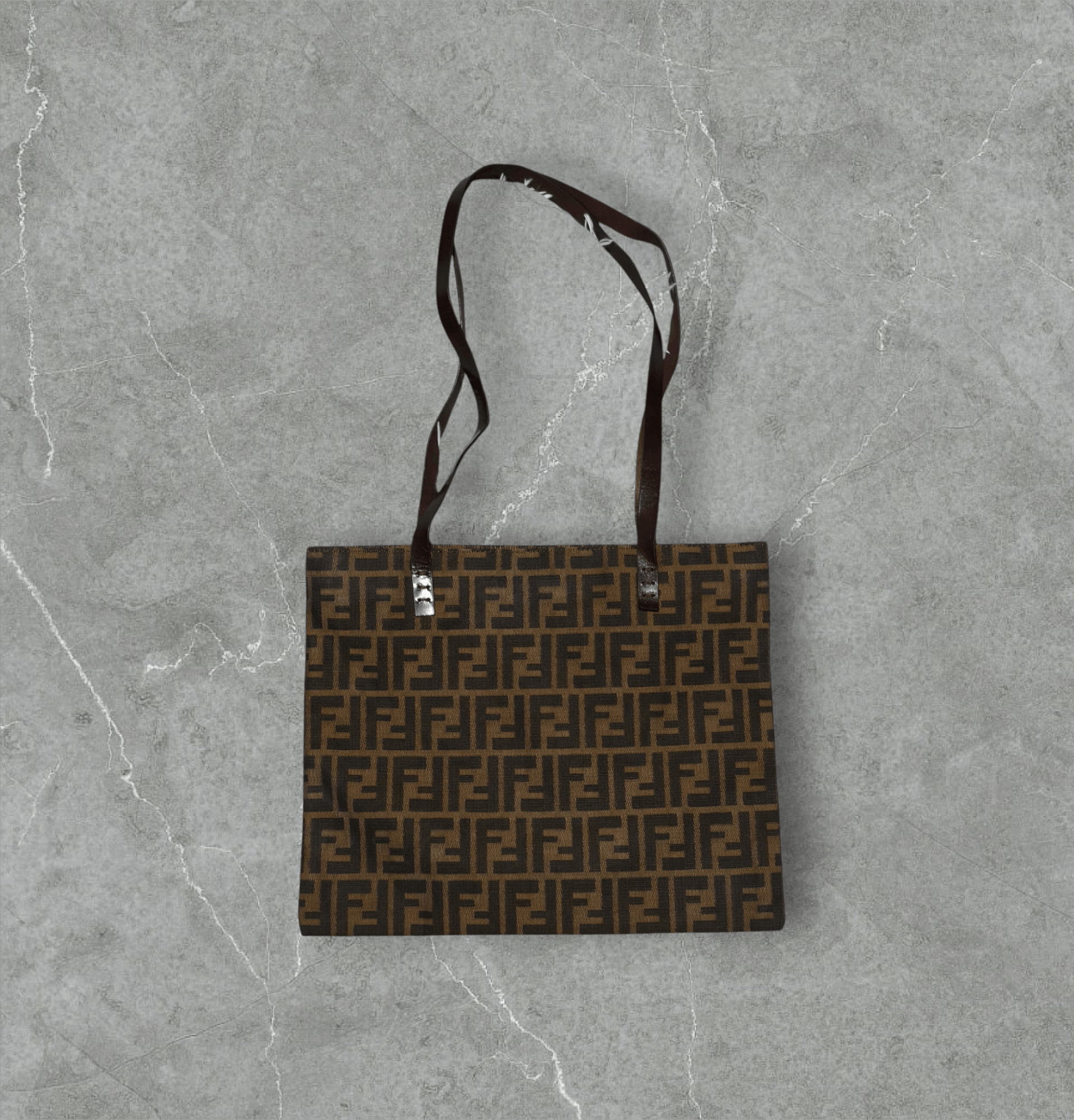 Fendi Vintage Fendi FF Zucca Canvas Tote Shoulder Bag Size ONE SIZE - 2 Thumbnail
