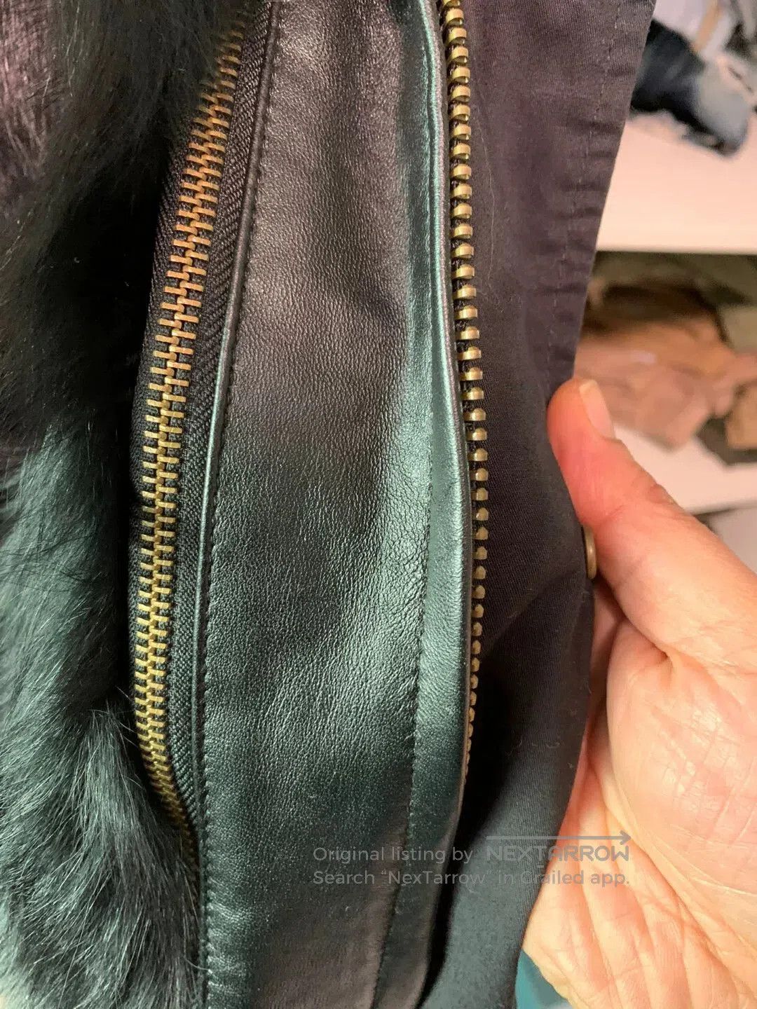 MR & MRS ITALY black fur. Size S / US 4 / IT 40 - 7 Thumbnail