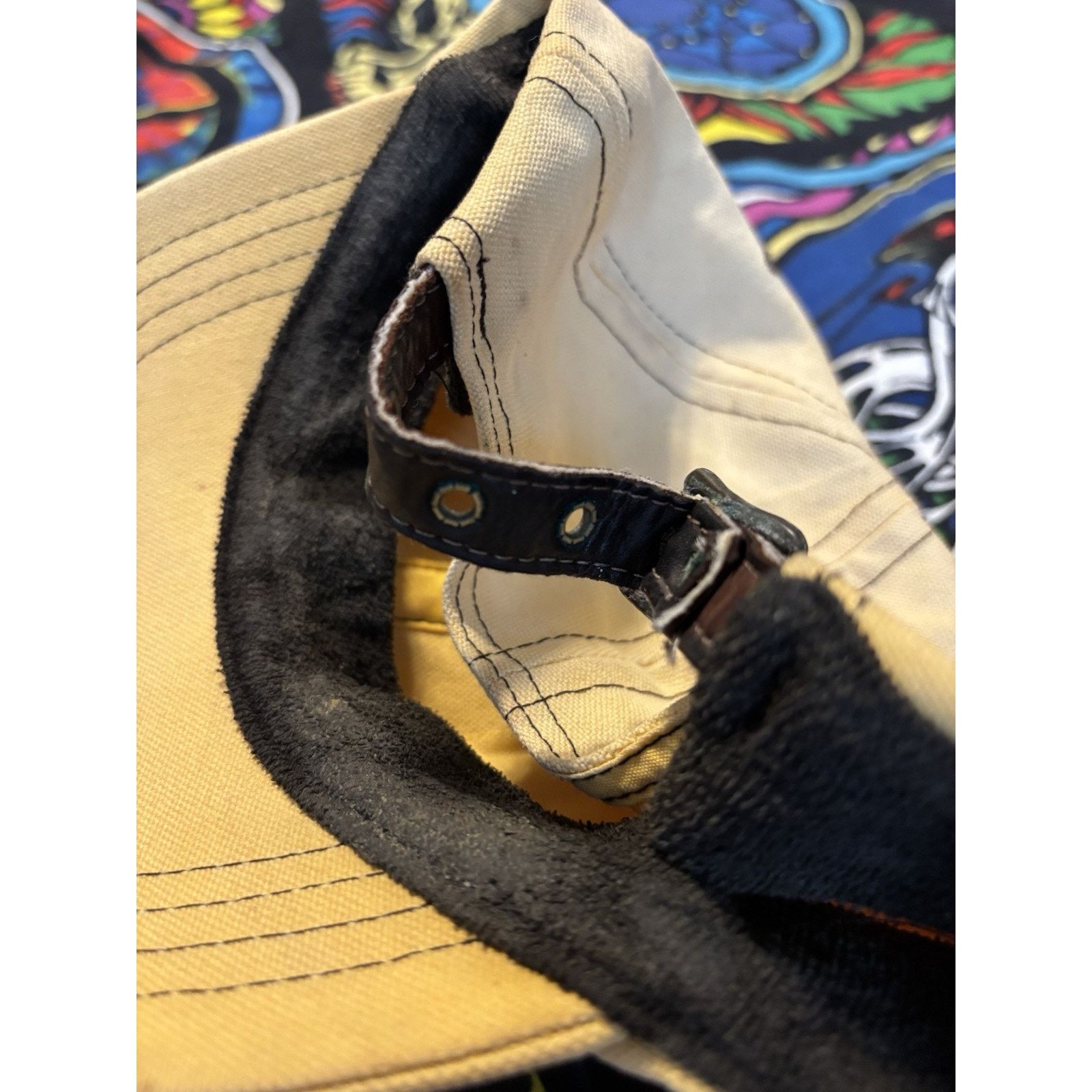 Vintage Tommy Hilfiger Expedition Series beige leather strapback Size ONE SIZE - 4 Thumbnail