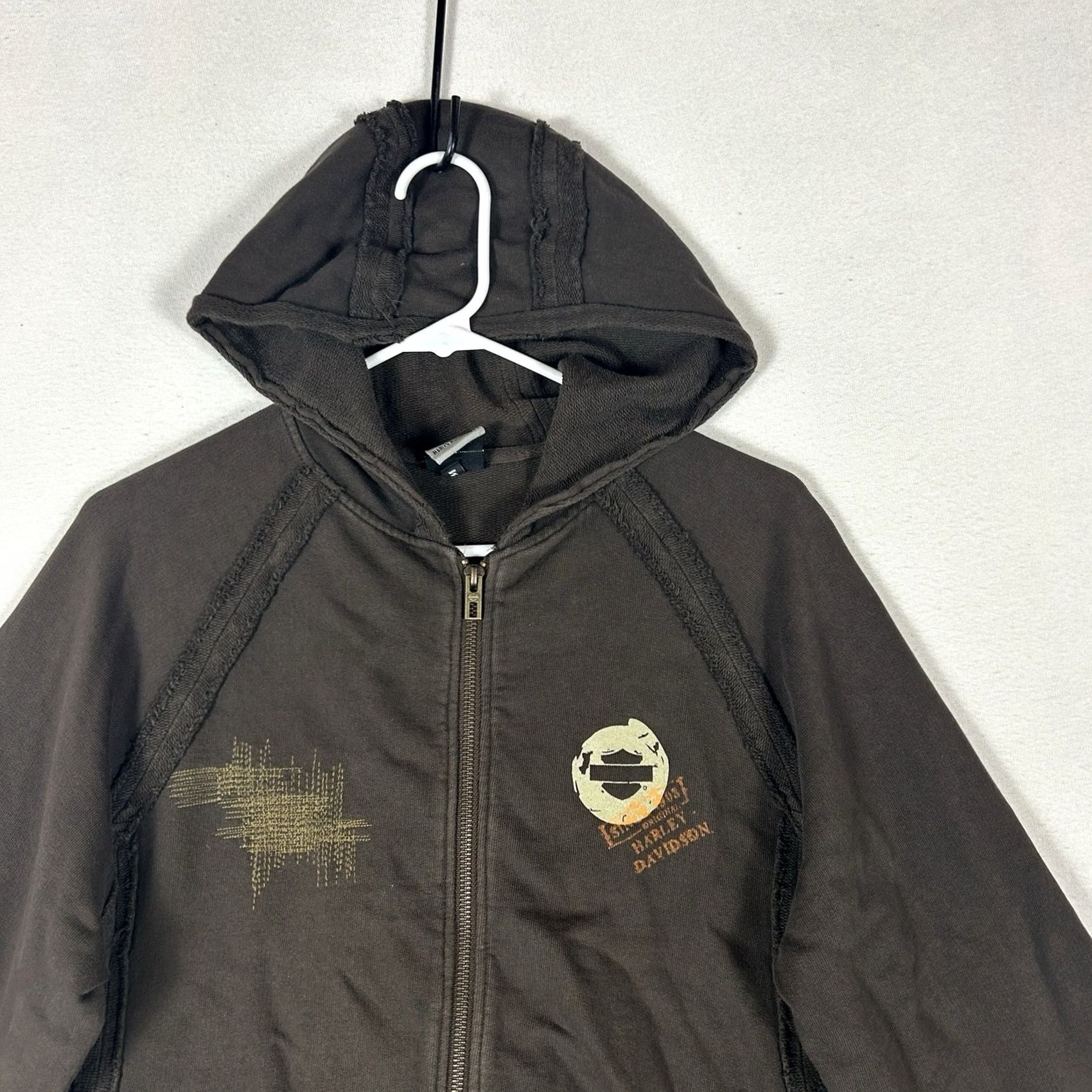 Harley Davidson Harley-Davidson Full Zip Hoodie Womens Size Medium Brown Logo HDMC Shirt Size M / US 6-8 / IT 42-44 - 2 Thumbnail