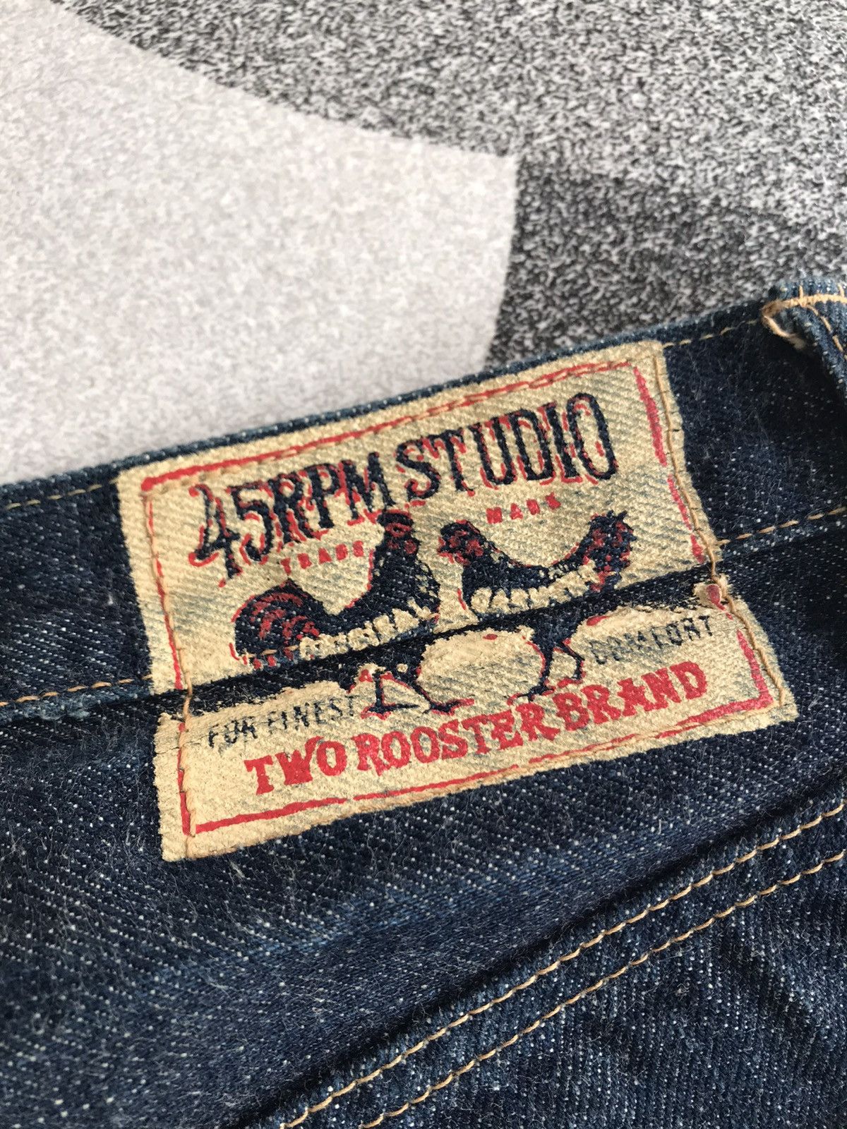 45rpm × Japanese Brand × Kapital Vintage 45Rpm Studio Denim Two Rooster Brand Size US 27 - 5 Thumbnail