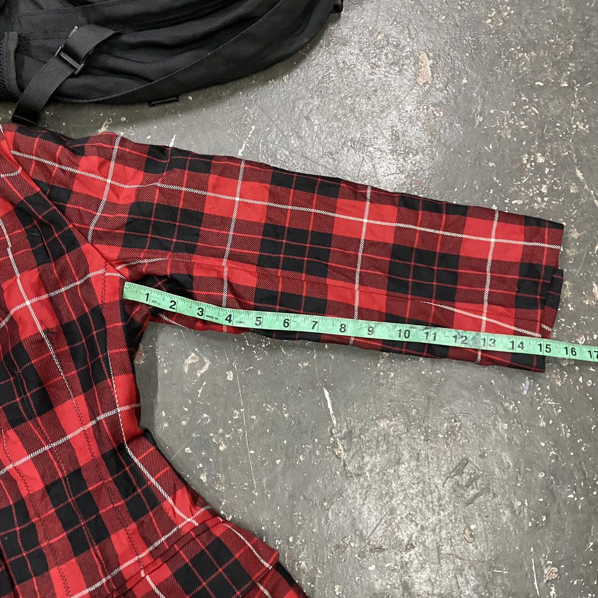 Jean Paul Gaultier Vintage Jean Paul Gaultier Red Tartan Hourglass Jacket Size 40S - 11 Thumbnail