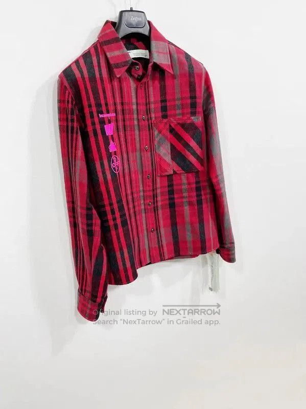 Off-White Off-White Red Plaid Men's Jacket . Size US S / EU 44-46 / 1 - 3 Thumbnail