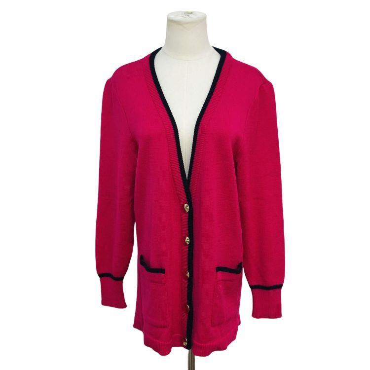 Yves Saint Laurent Yves Saint Laurent Pink Knit Cardigan Size M Size M / US 6-8 / IT 42-44 - 1 Thumbnail