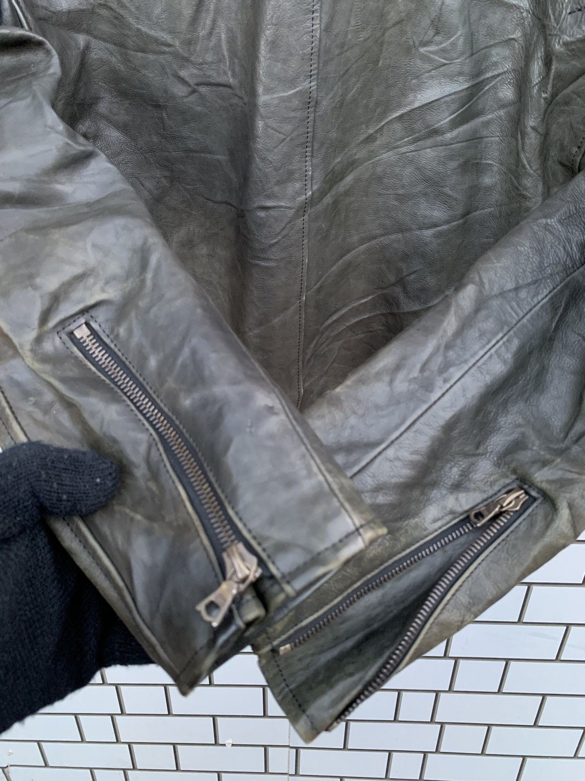 14th Addiction Vintage Japanese Brand Cuir Standard Leather Jacket Size US L / EU 52-54 / 3 - 19 Thumbnail