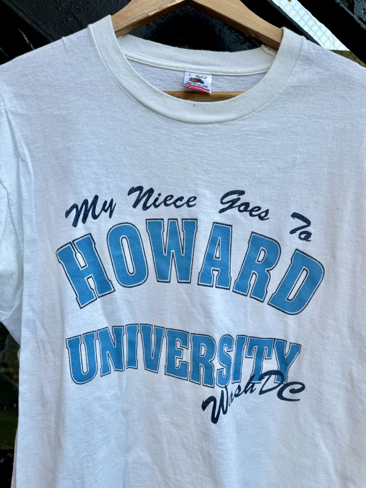Rap Tees × Vintage Vintage Howard University College 90’s HBCU Rap Shirt Size US L / EU 52-54 / 3 - 3 Thumbnail