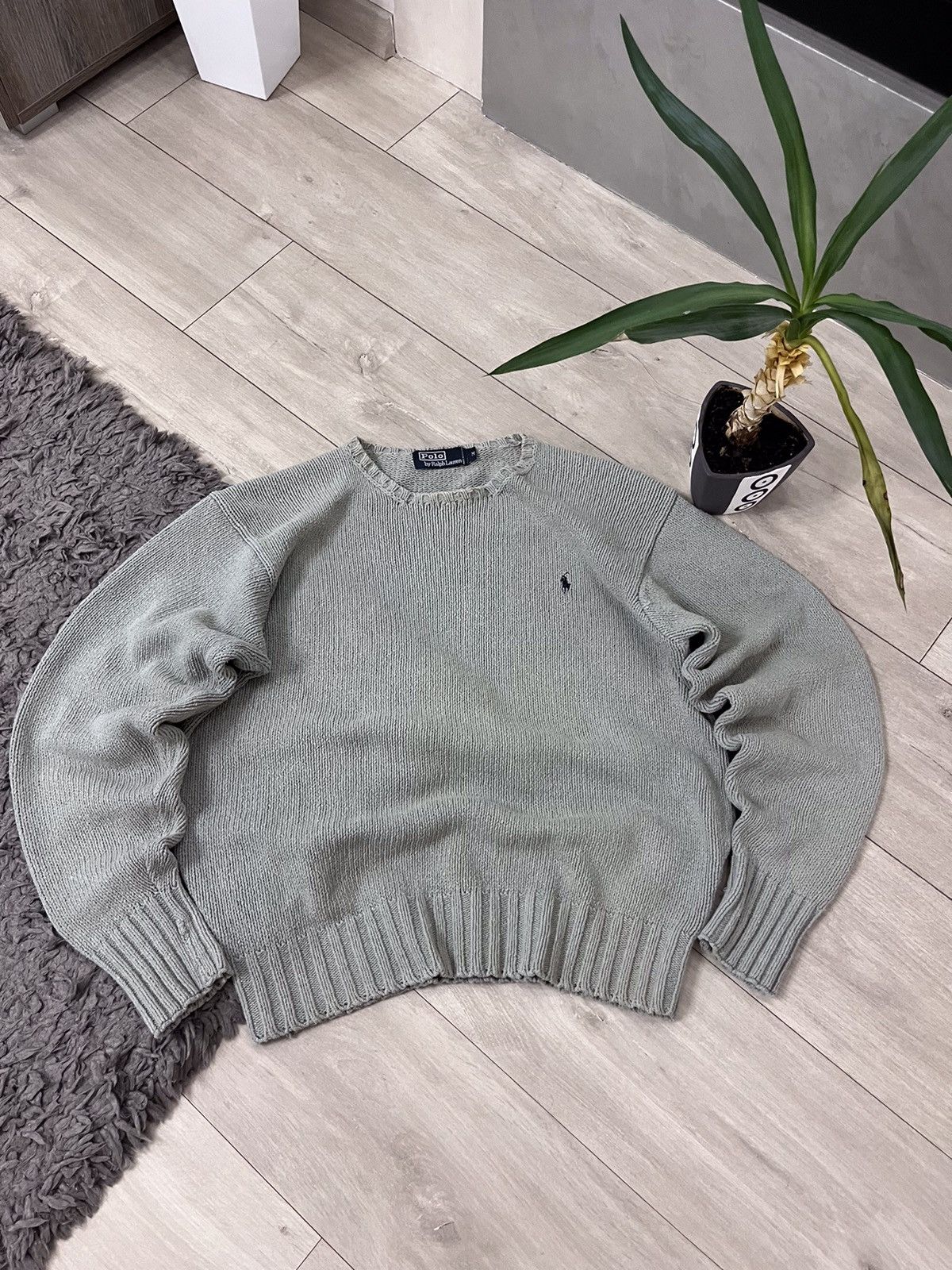 Polo Ralph Lauren 🔥90’s Ralph Lauren Polo Oldmoney Cable Knit Sweater Boxy Size US M / EU 48-50 / 2 - 1 Thumbnail