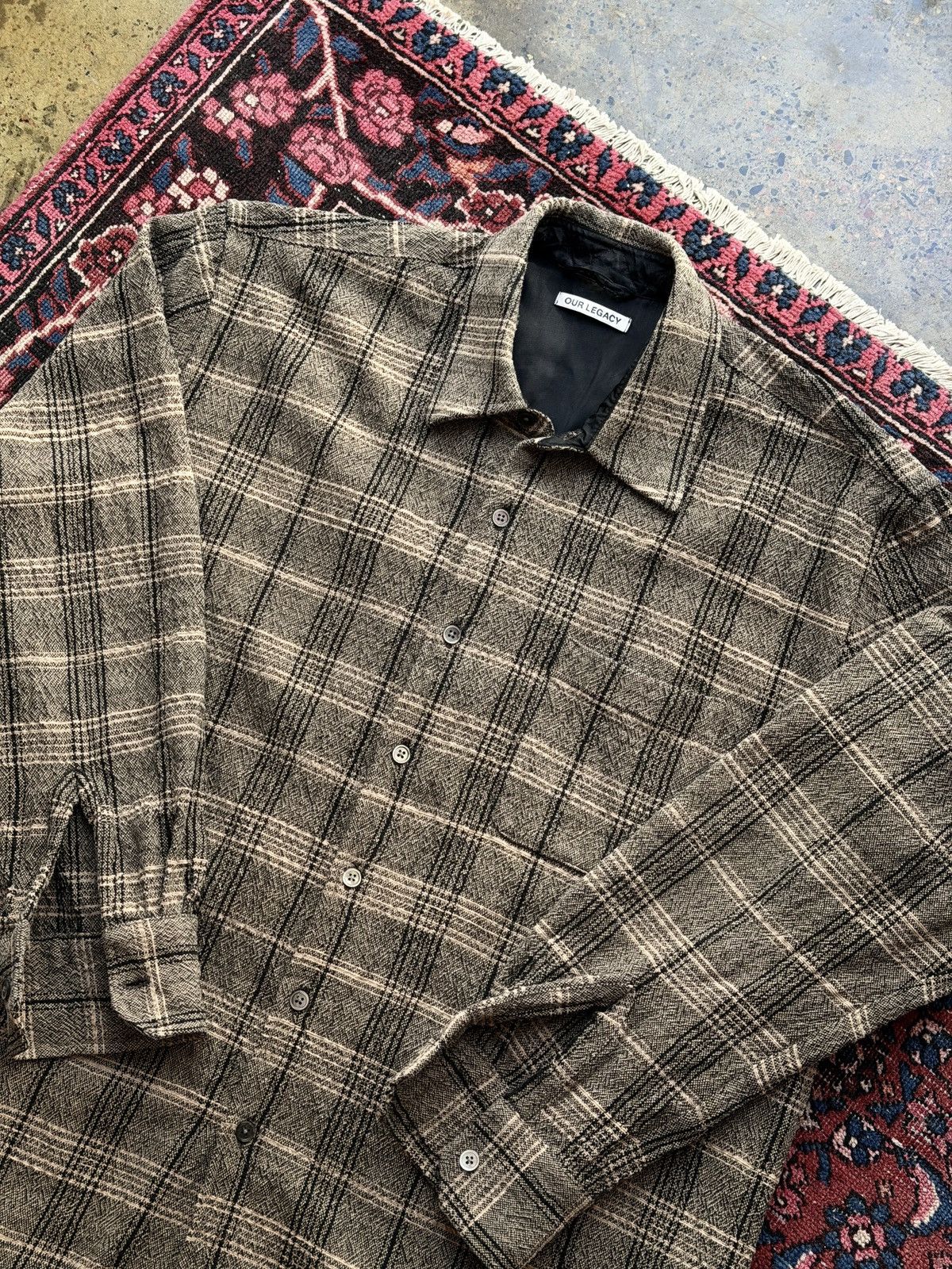 Our Legacy Our Legacy Above Check Overshirt Size US M / EU 48-50 / 2 - 1 Thumbnail