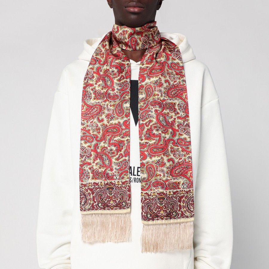 Valentino o1d2blof1025 Size: OS / Printed Silk Scarf in Multicolor Size ONE SIZE - 2 Thumbnail