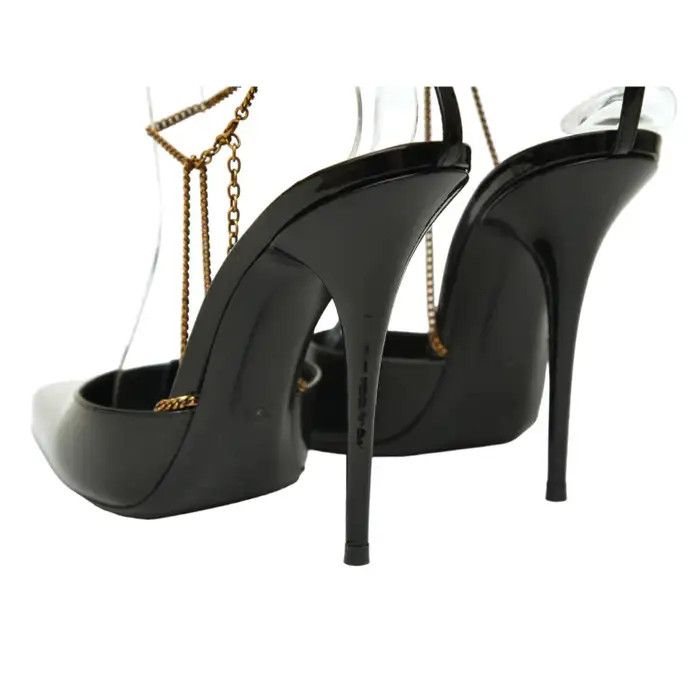 Saint Laurent Paris o1bcso1str1124 Claw Slingback Pumps in Black Size US 7.5 / IT 37.5 - 8 Thumbnail
