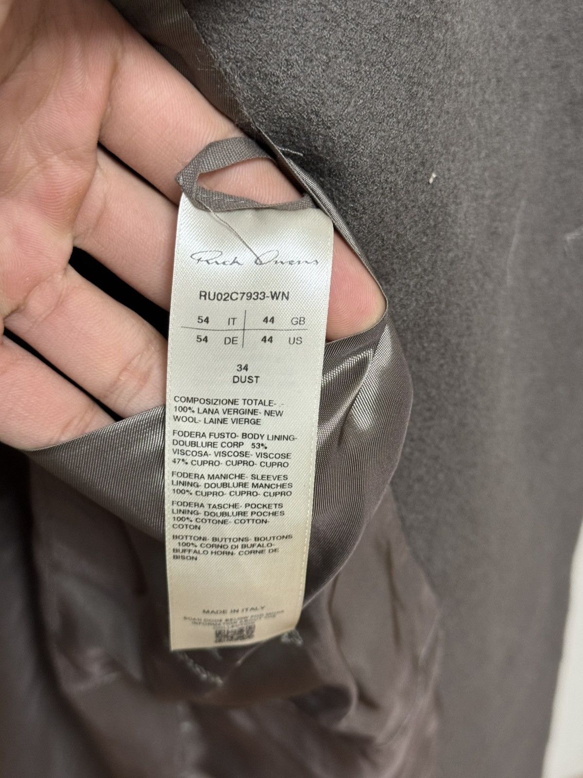 Rick Owens Rick owens Neue coat Size US L / EU 52-54 / 3 - 5 Thumbnail