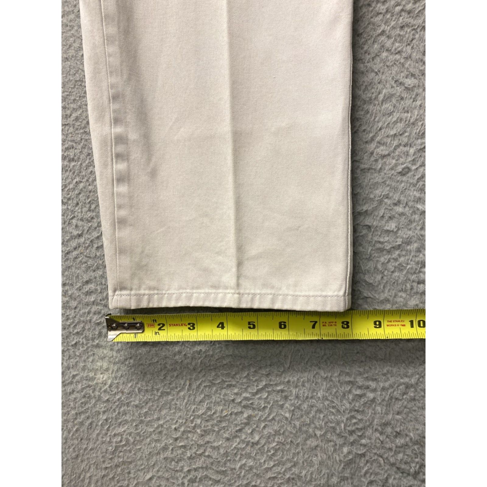 Peter Millar Peter Millar Chino Pants Mens 33 Beige Flat Front Twill Pocket Straight 29in Zip Casual Business Travel Size US 33 - 5 Thumbnail