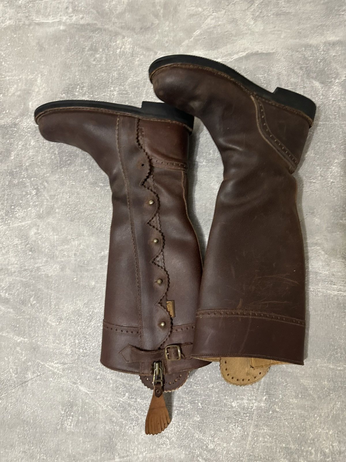 Vintage Vintage high boxer boots moto biker shoes core Size US 8 / IT 38 - 13 Thumbnail